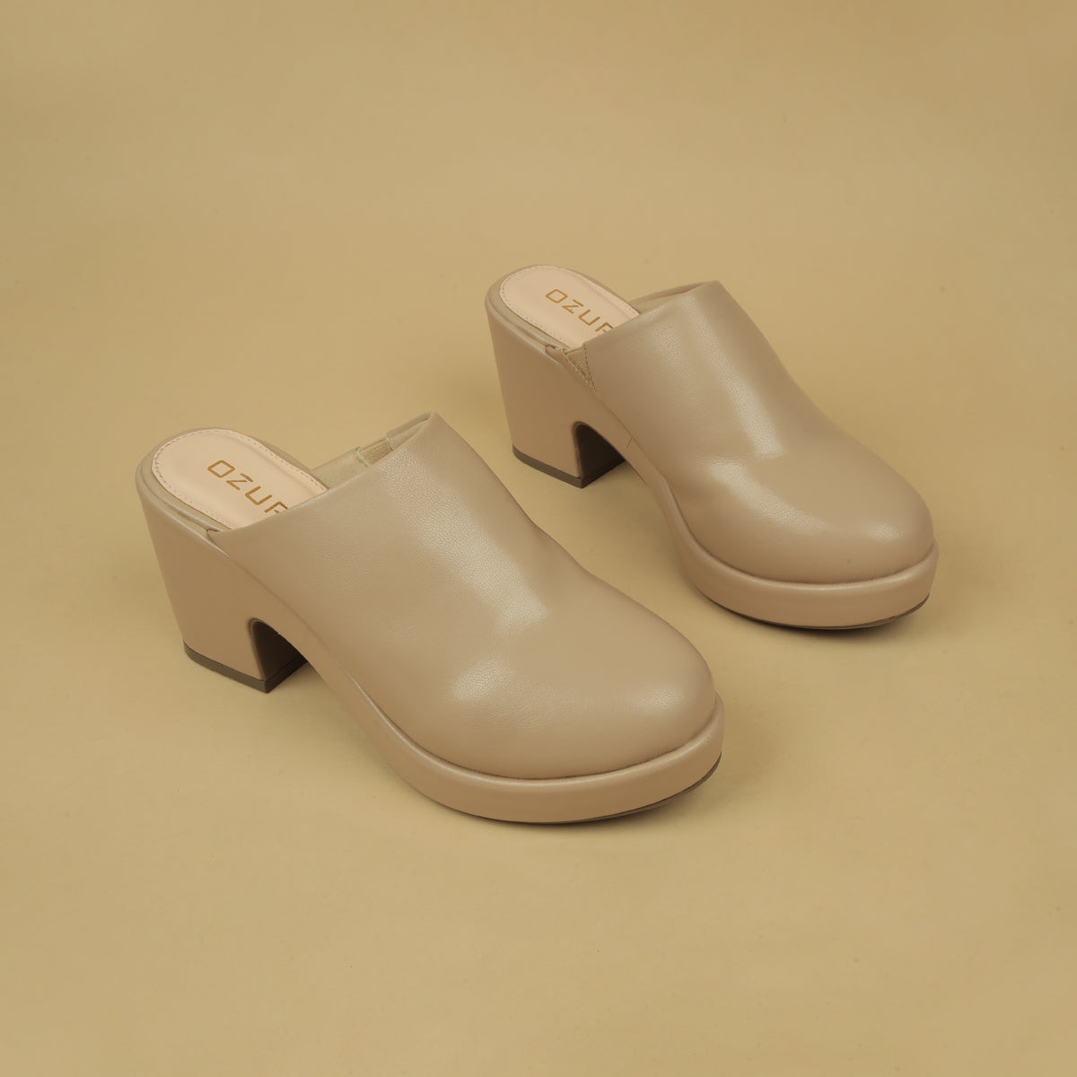 Fiona Solid High Mules