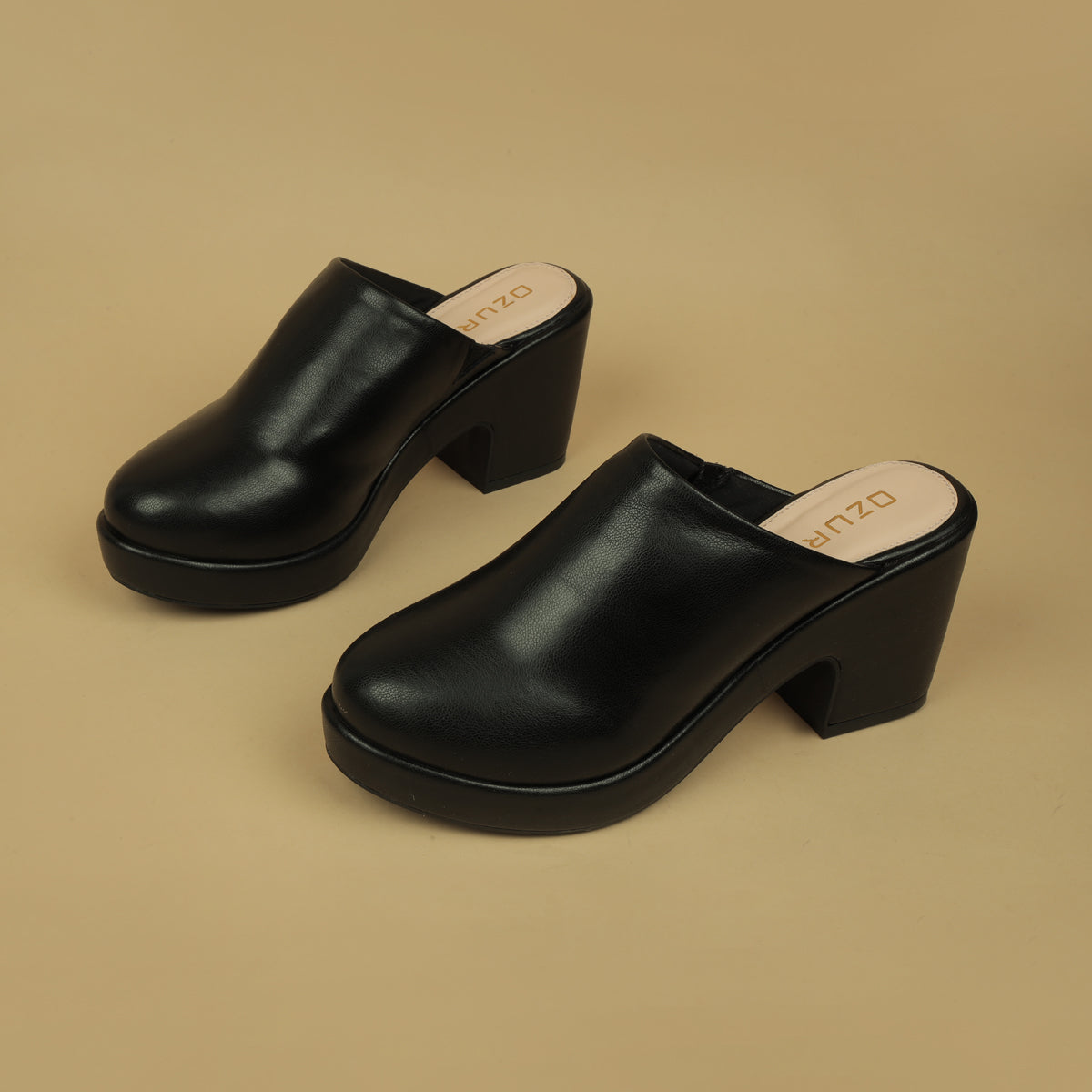 Fiona Solid High Mules