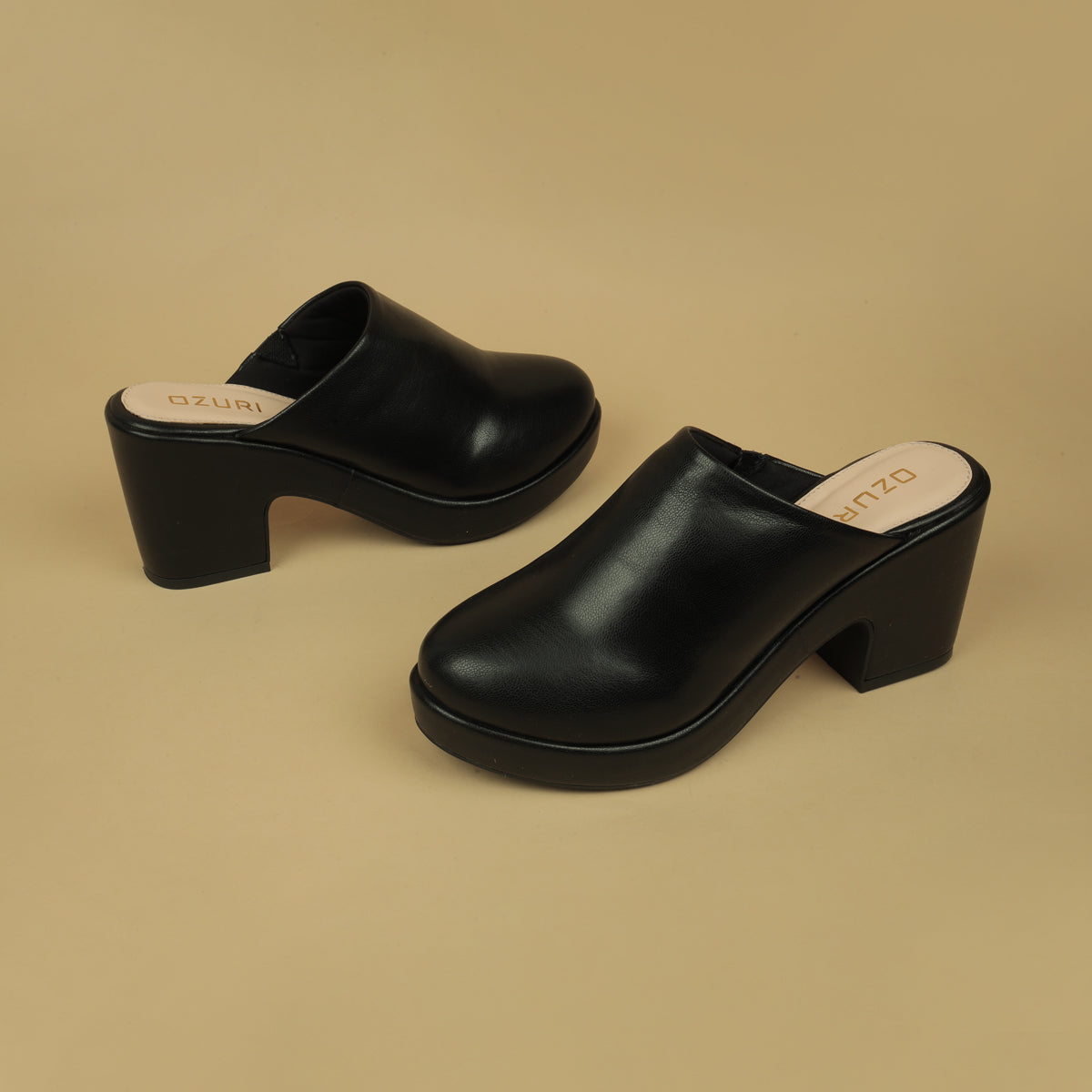 Fiona Solid High Mules