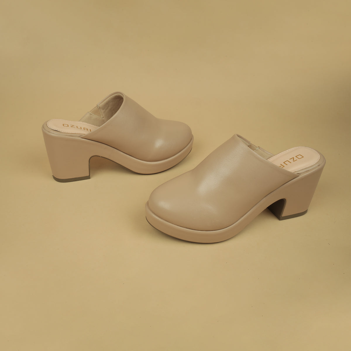 Fiona Solid High Mules