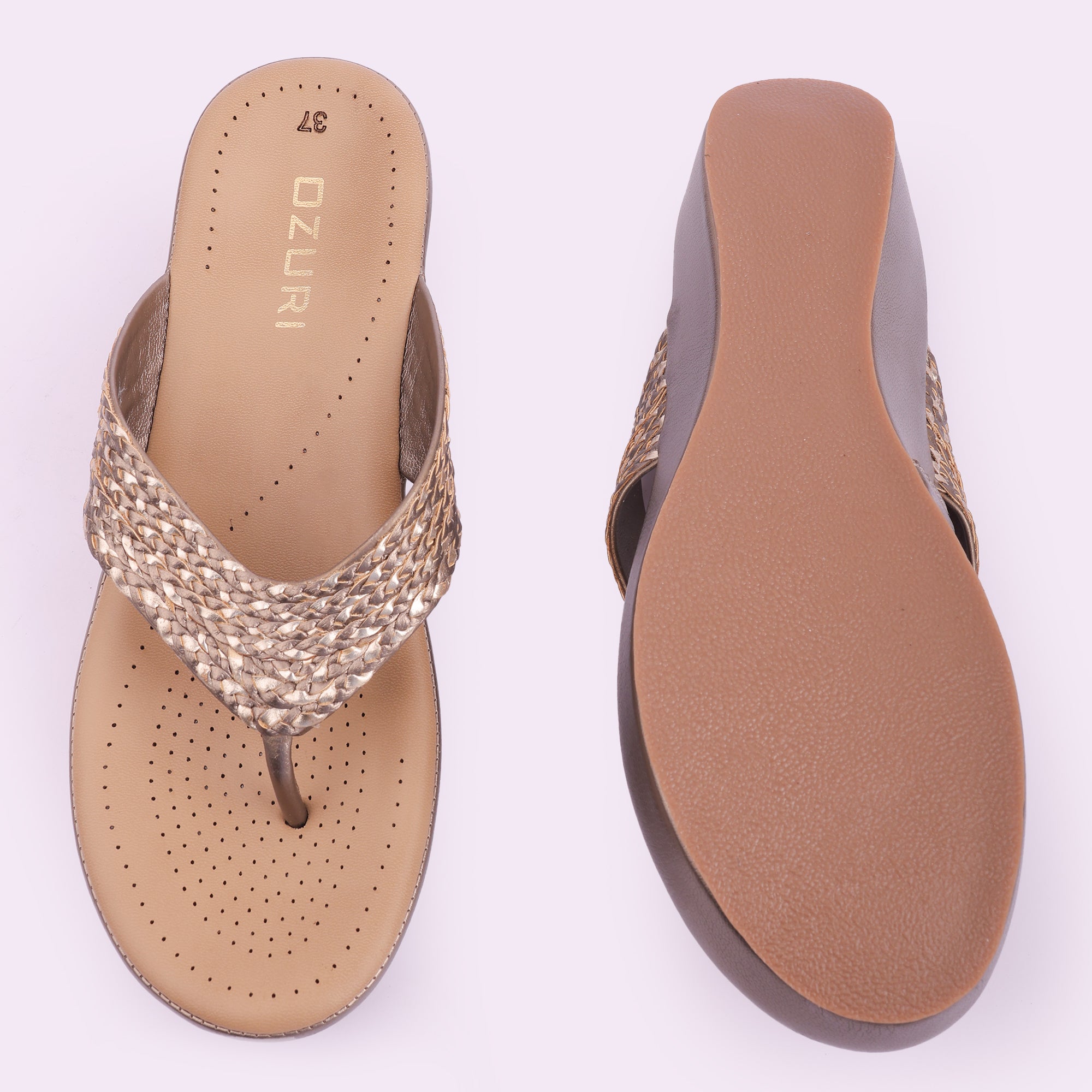 Stylish Wedge Heeled Comfort Slip-On Sandals for Women