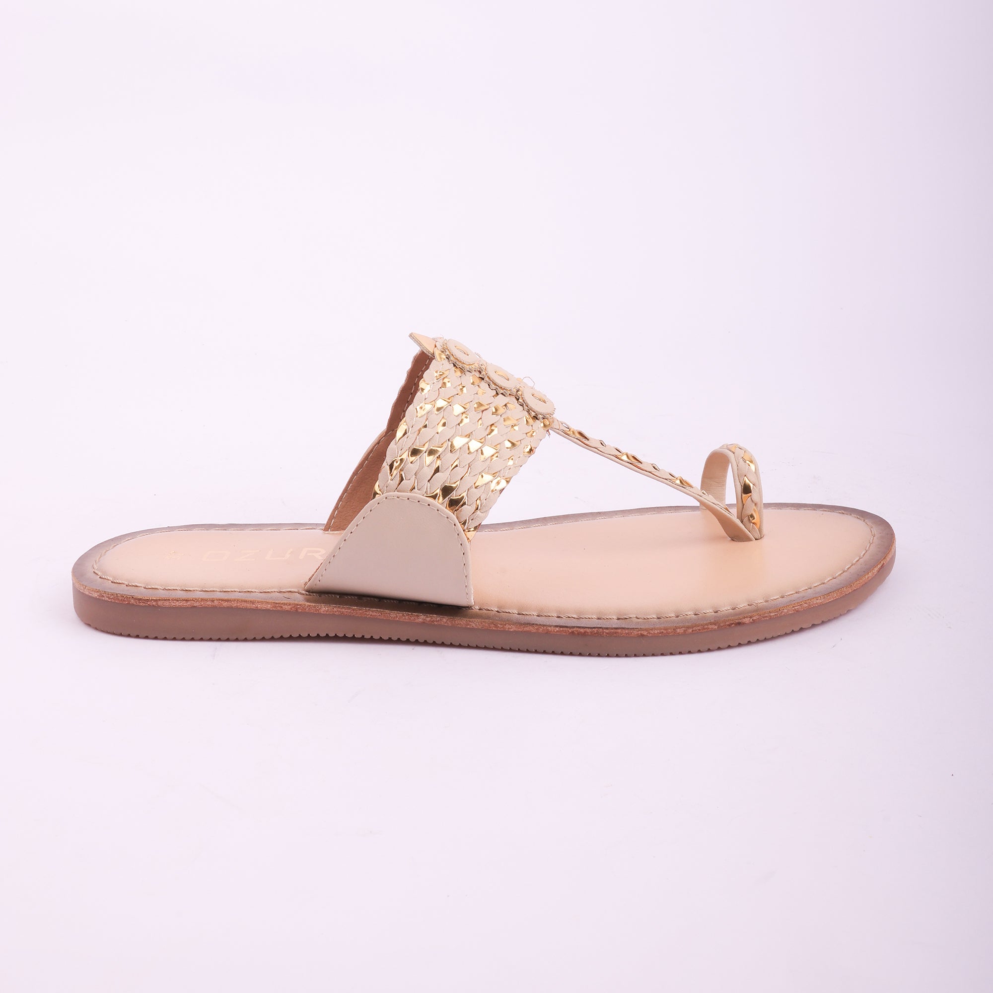 Embellished Handcrafted Toe Ring Flats for Women