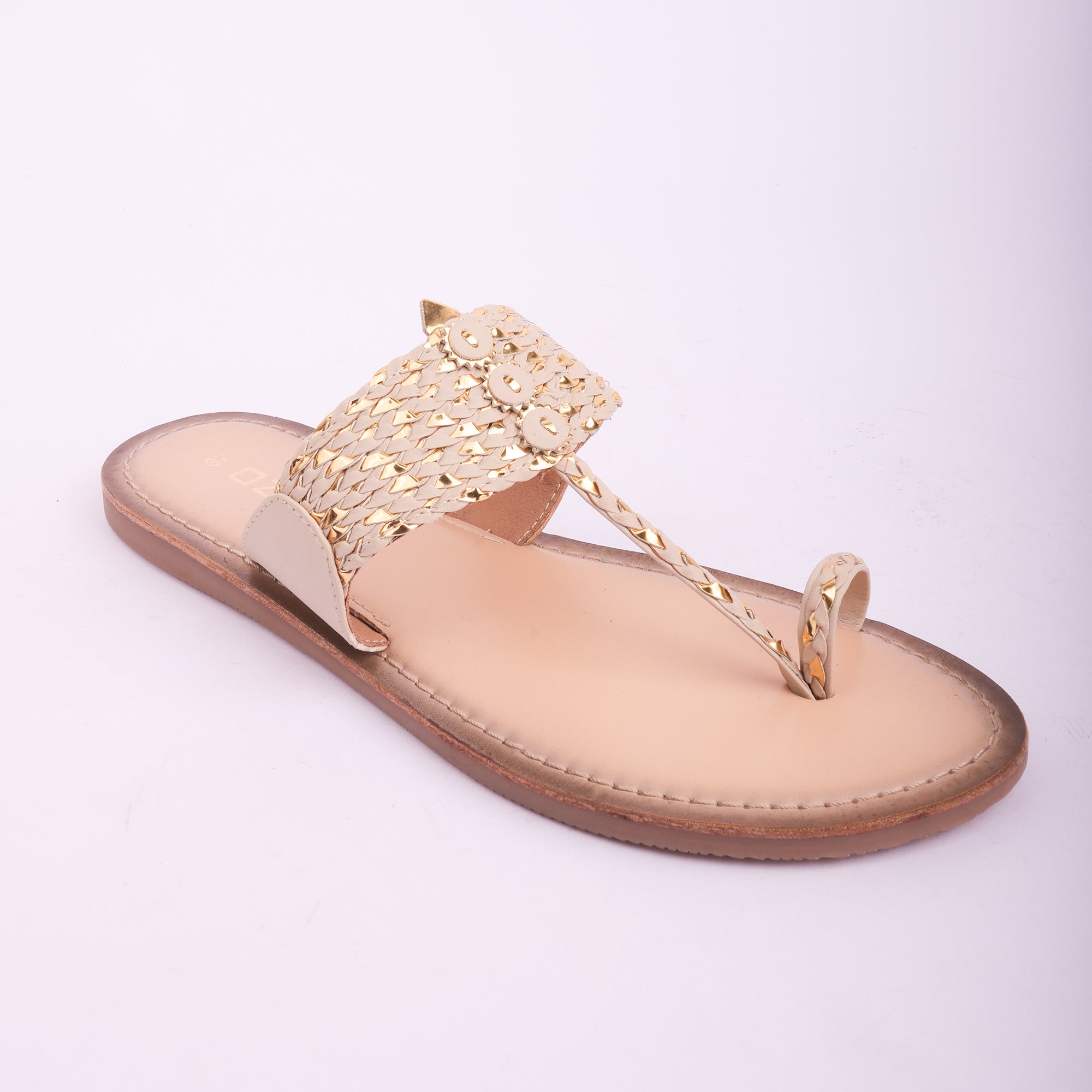 Embellished Handcrafted Toe Ring Flats for Women