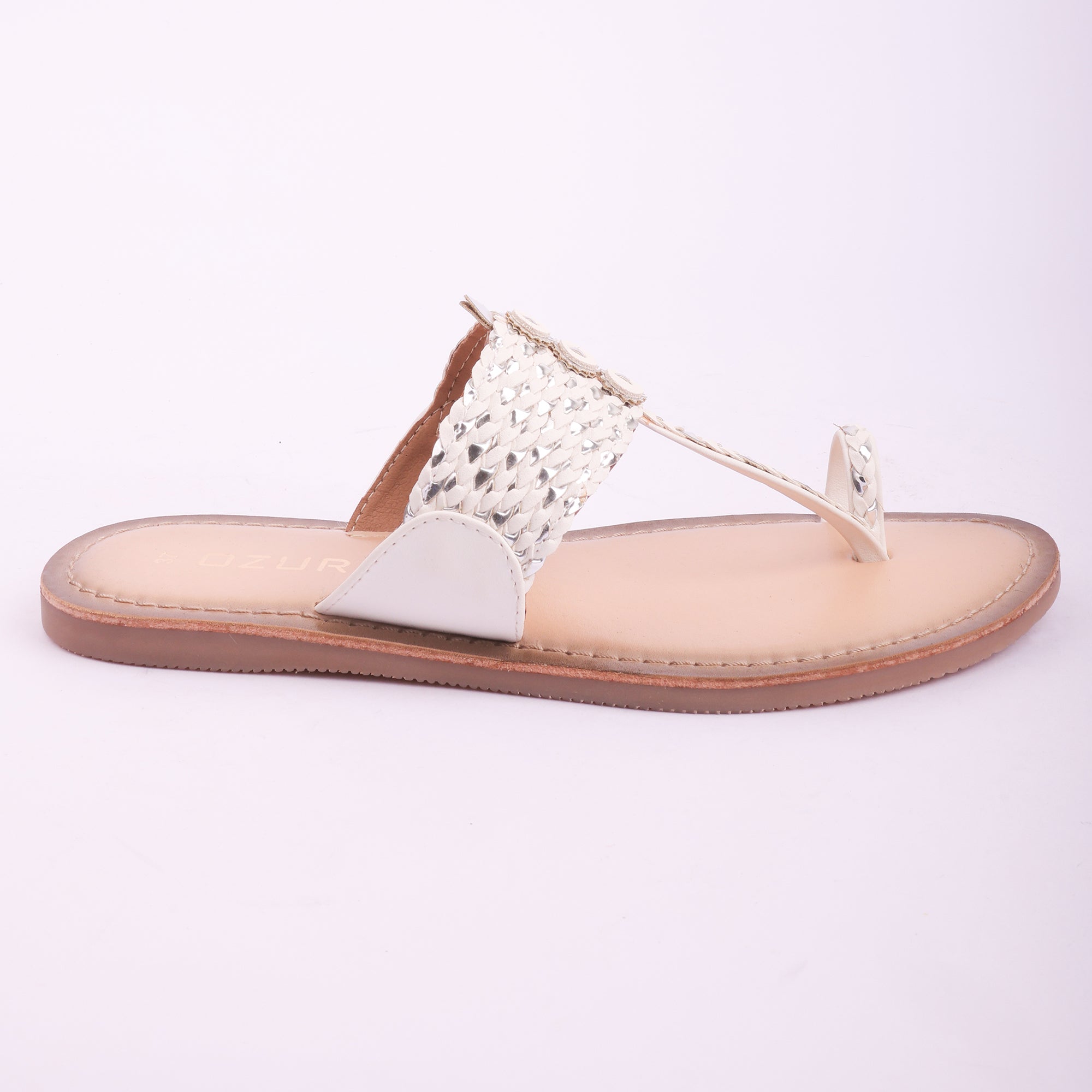 Embellished Handcrafted Toe Ring Flats for Women