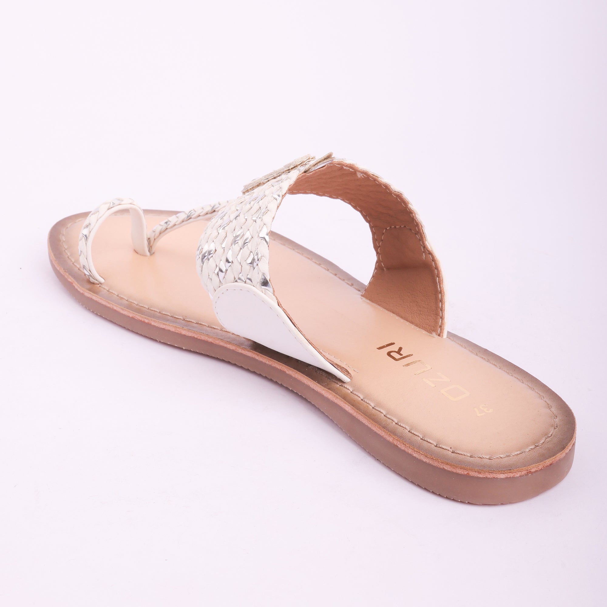 Embellished Handcrafted Toe Ring Flats for Women