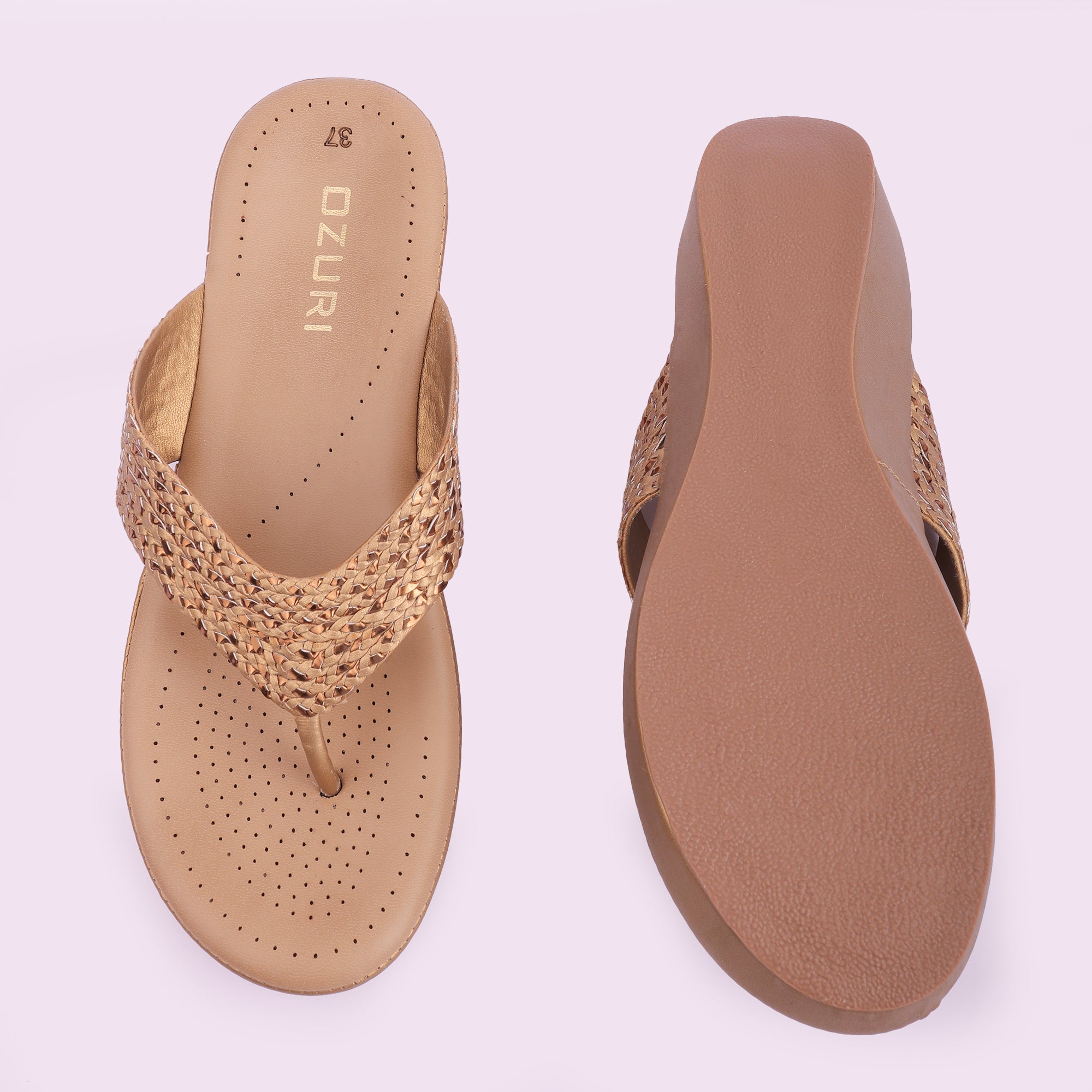 Stylish Wedge Heeled Comfort Slip-On Sandals for Women