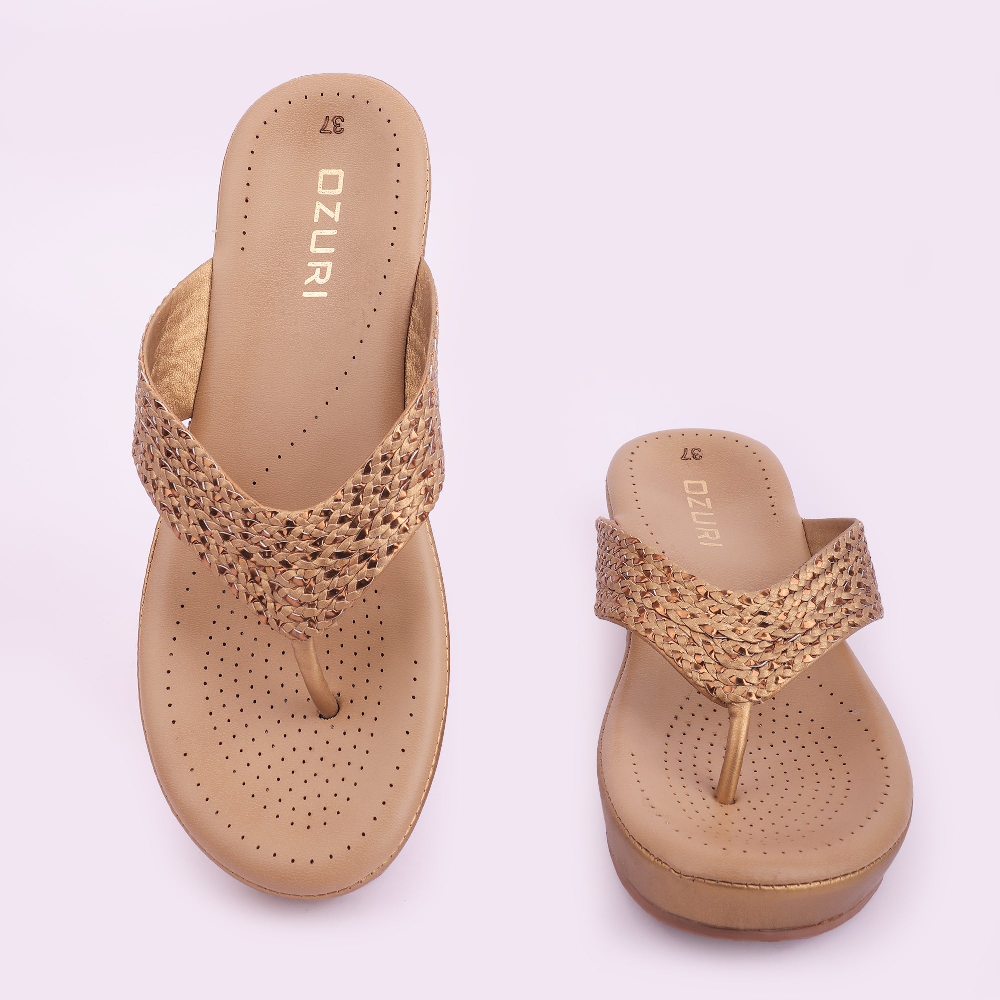 Stylish Wedge Heeled Comfort Slip-On Sandals for Women