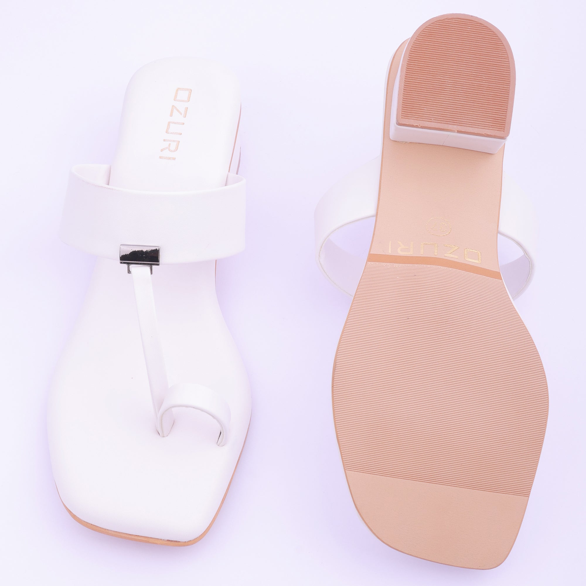 Stylish Toe Ring Block Heel Sandals for Women