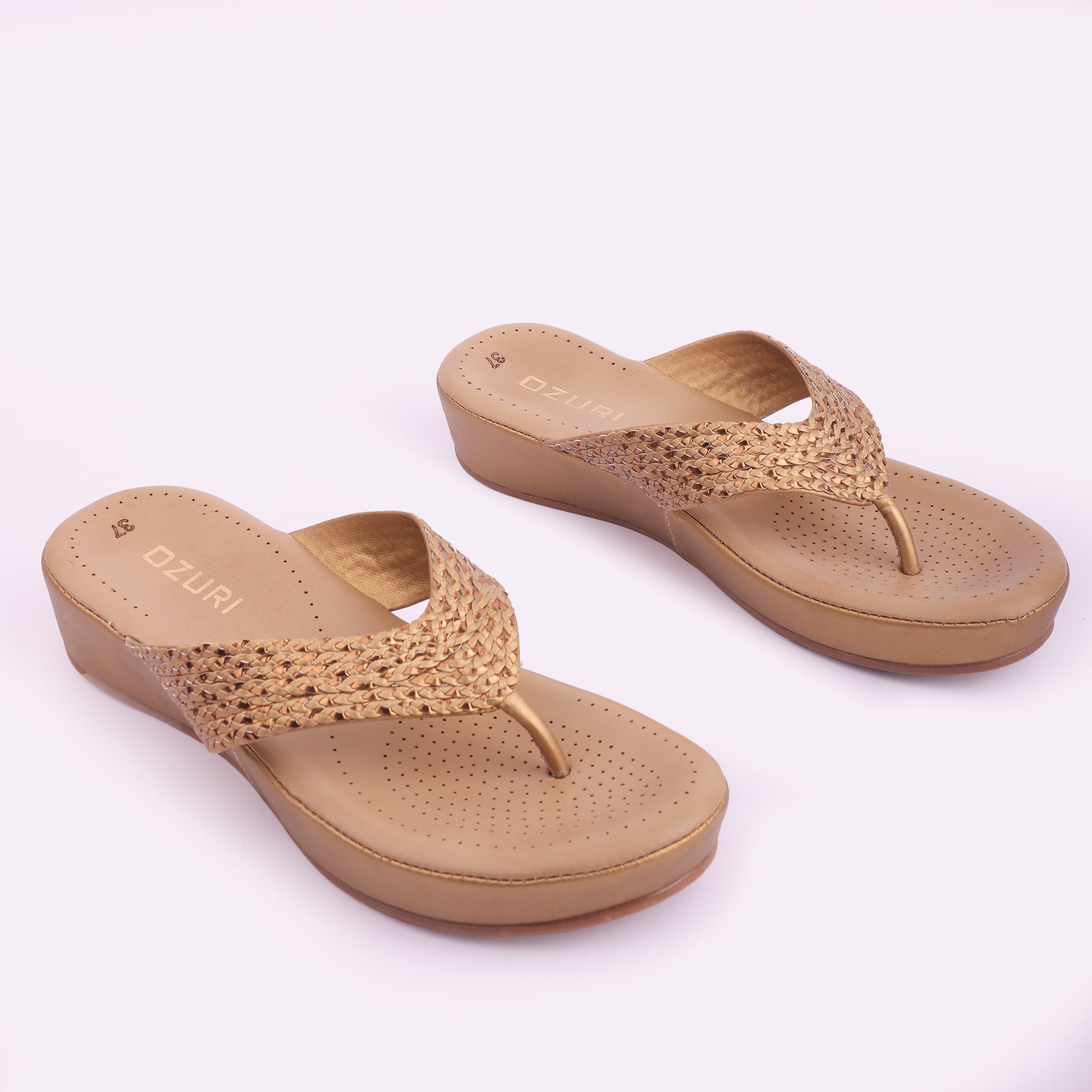 Stylish Wedge Heeled Comfort Slip-On Sandals for Women