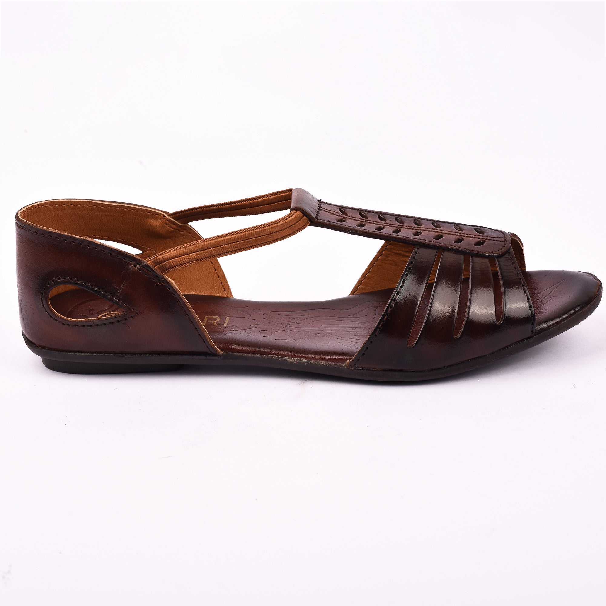 Ozuri Women’s Comfort Leatherette Flat Sandals