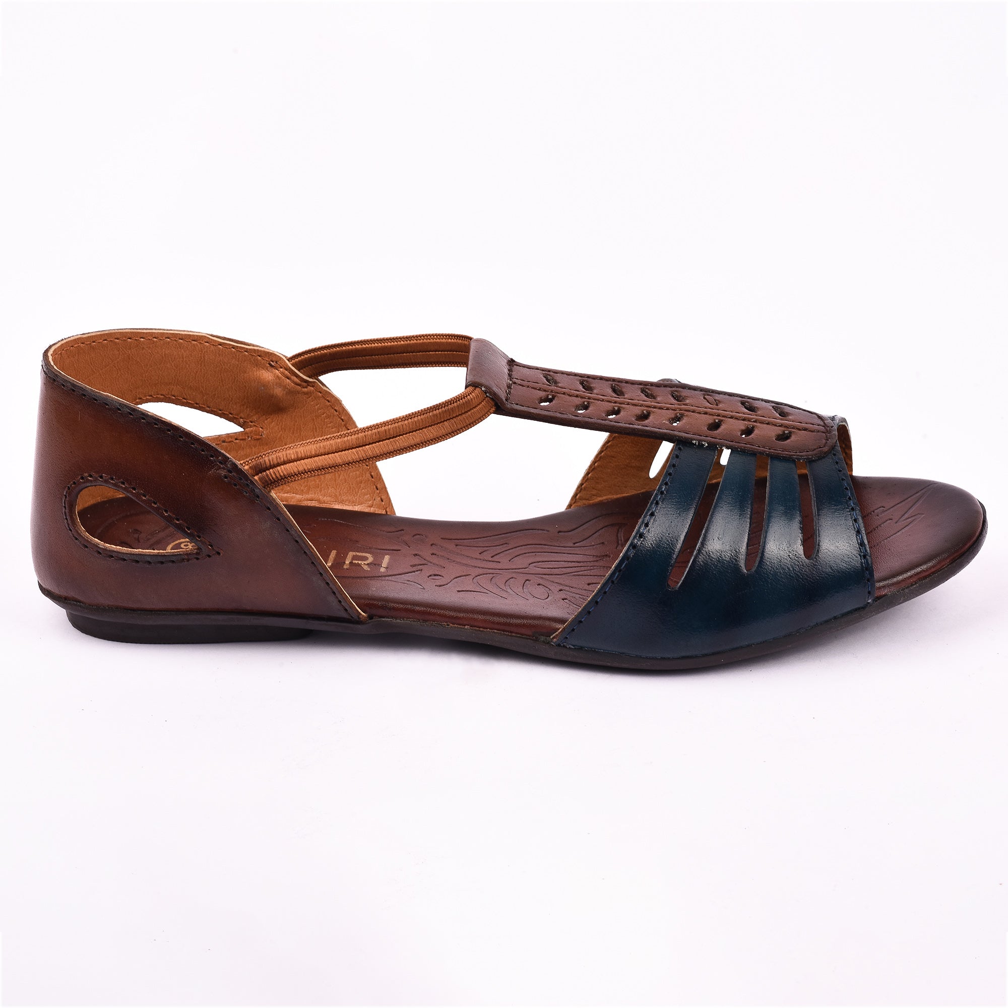 Ozuri Women’s Comfort Leatherette Flat Sandals