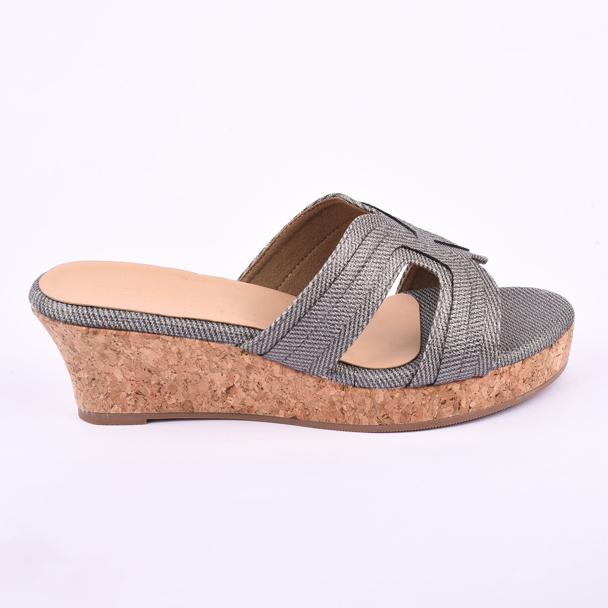 Ozuri Textured Slip-On Wedge Heels