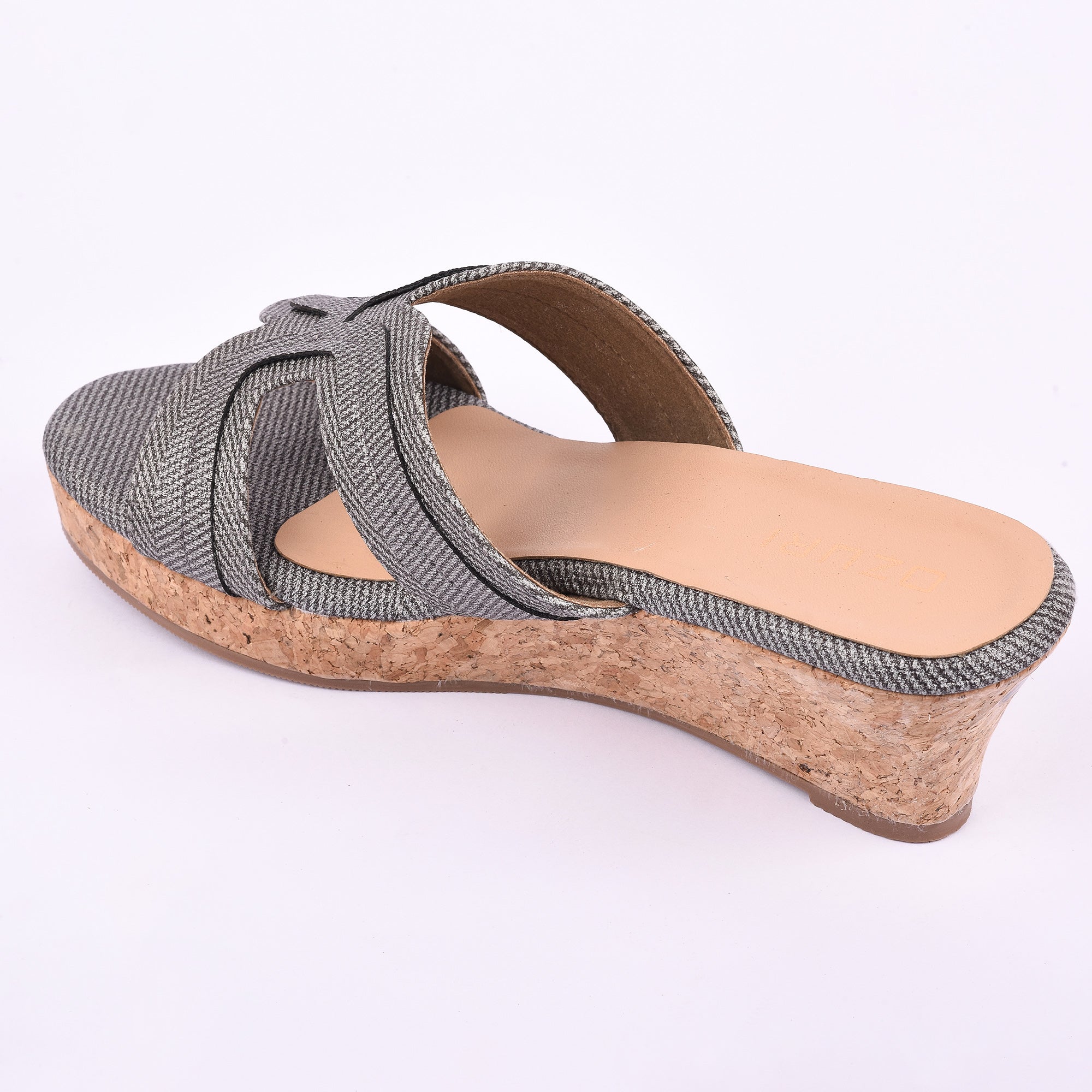 Ozuri Textured Slip-On Wedge Heels