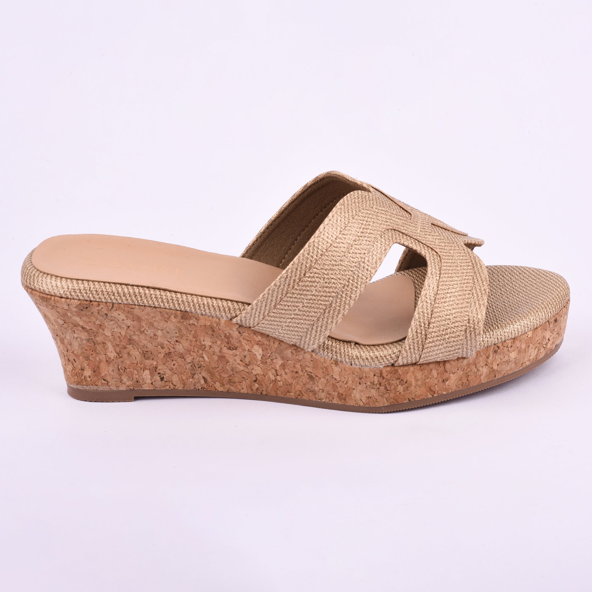 Ozuri Textured Slip-On Wedge Heels