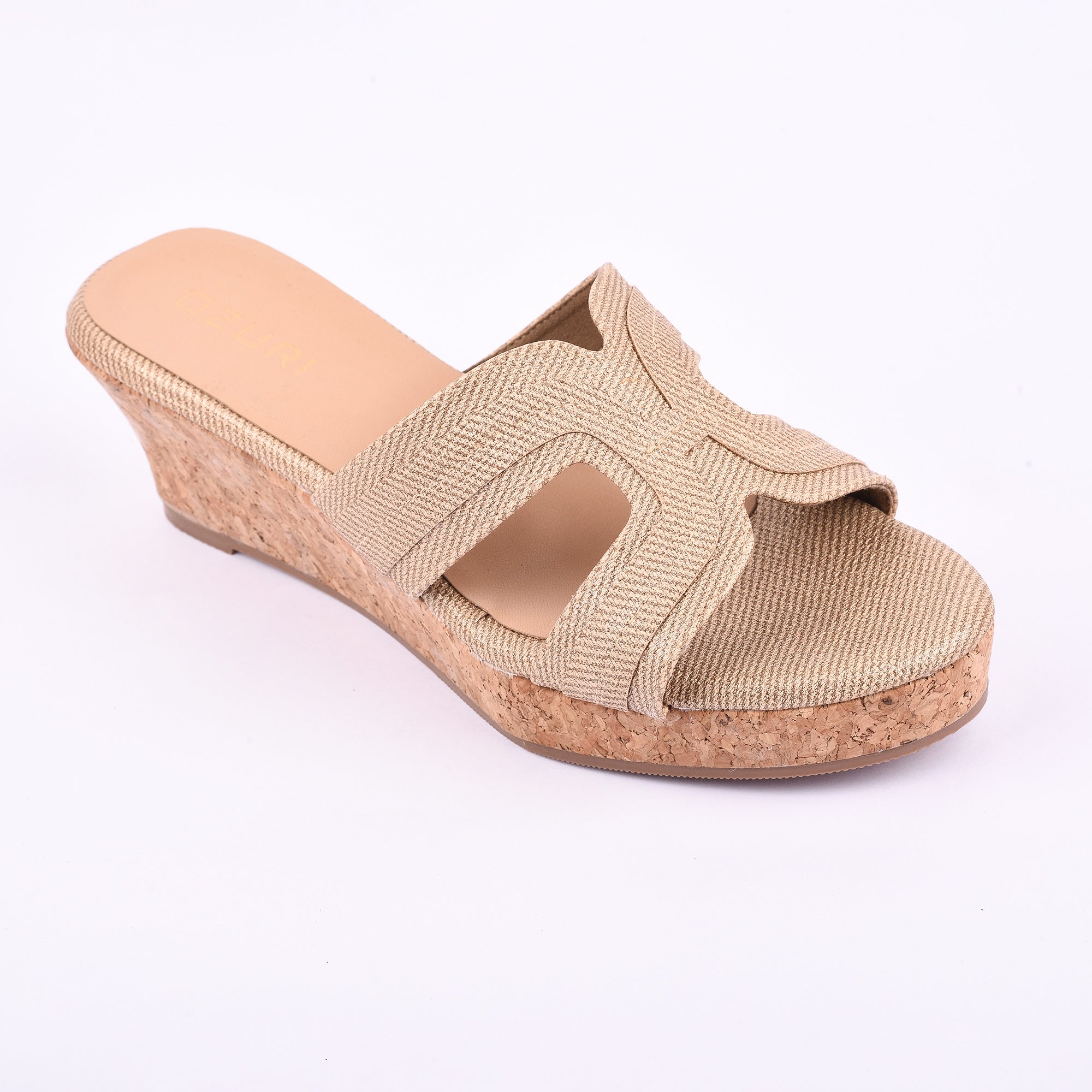 Ozuri Textured Slip-On Wedge Heels