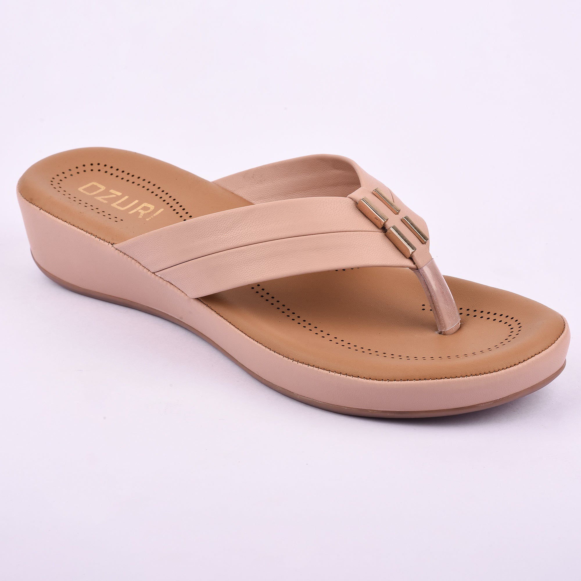 Ozuri Women’s Black Comfort Toe-Ring Flats – Stylish Daily Wear Sandals