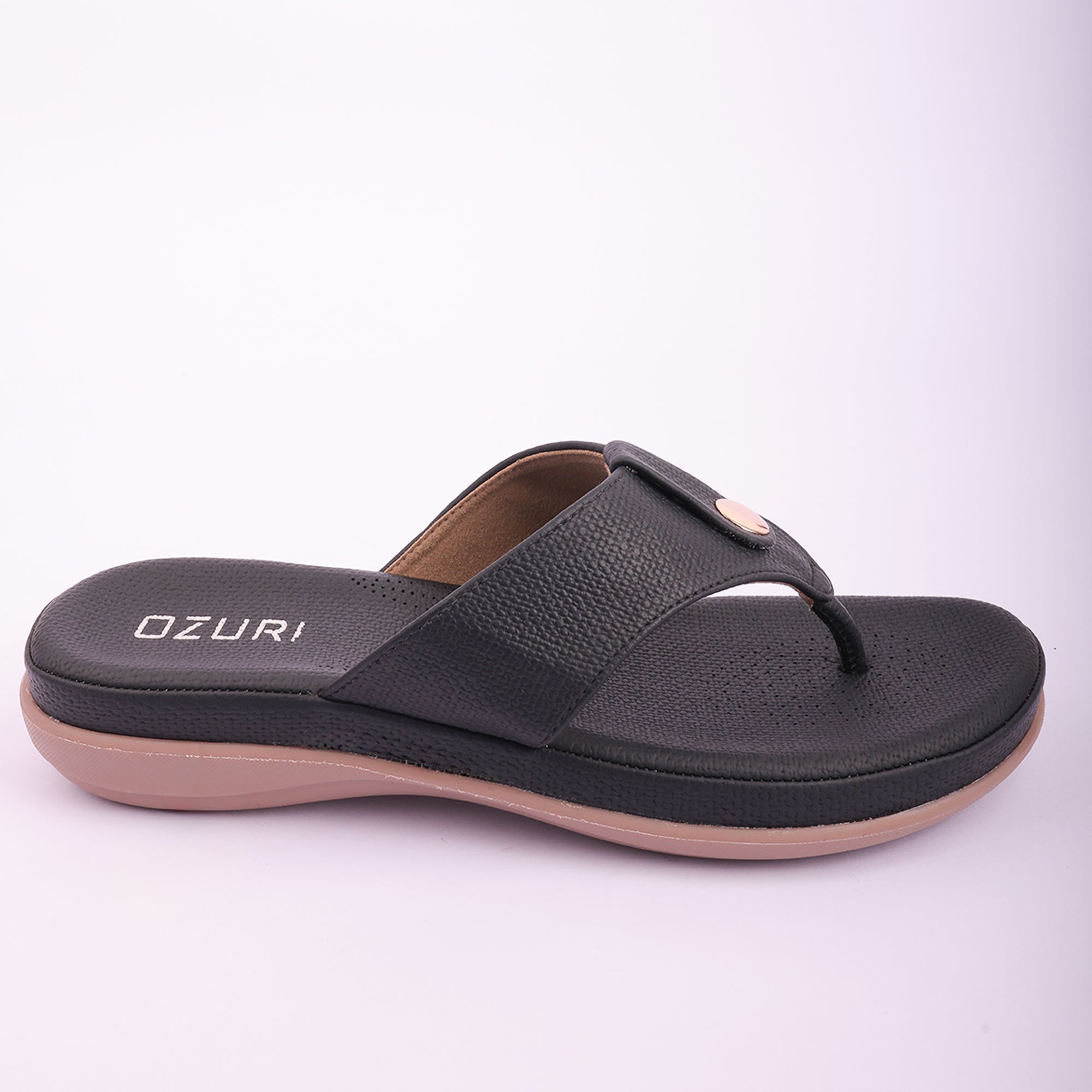 Stylish Textured Slip-On Ethnic Sandals