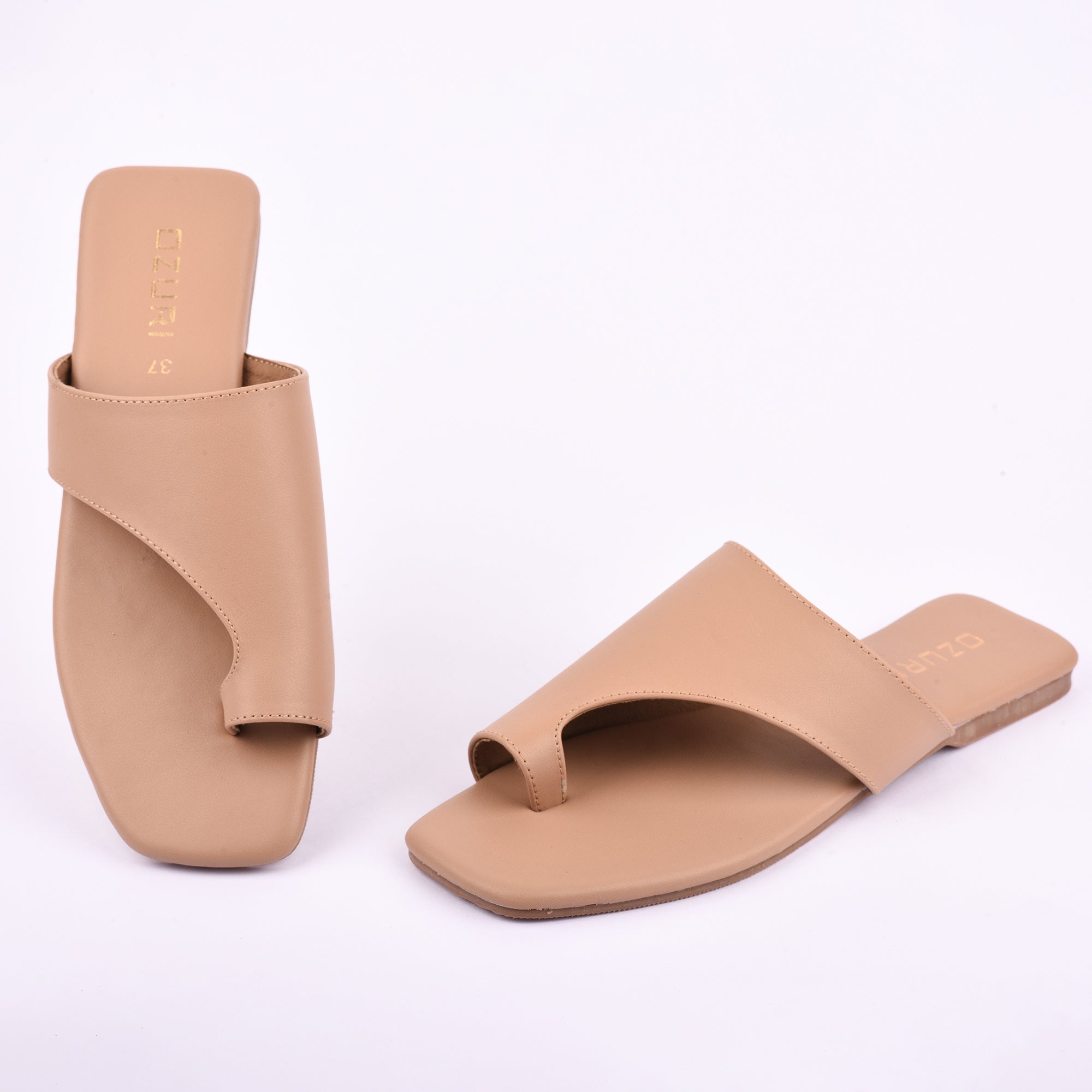 Modern Slip-On Toe Loop Flat Sandal for Women