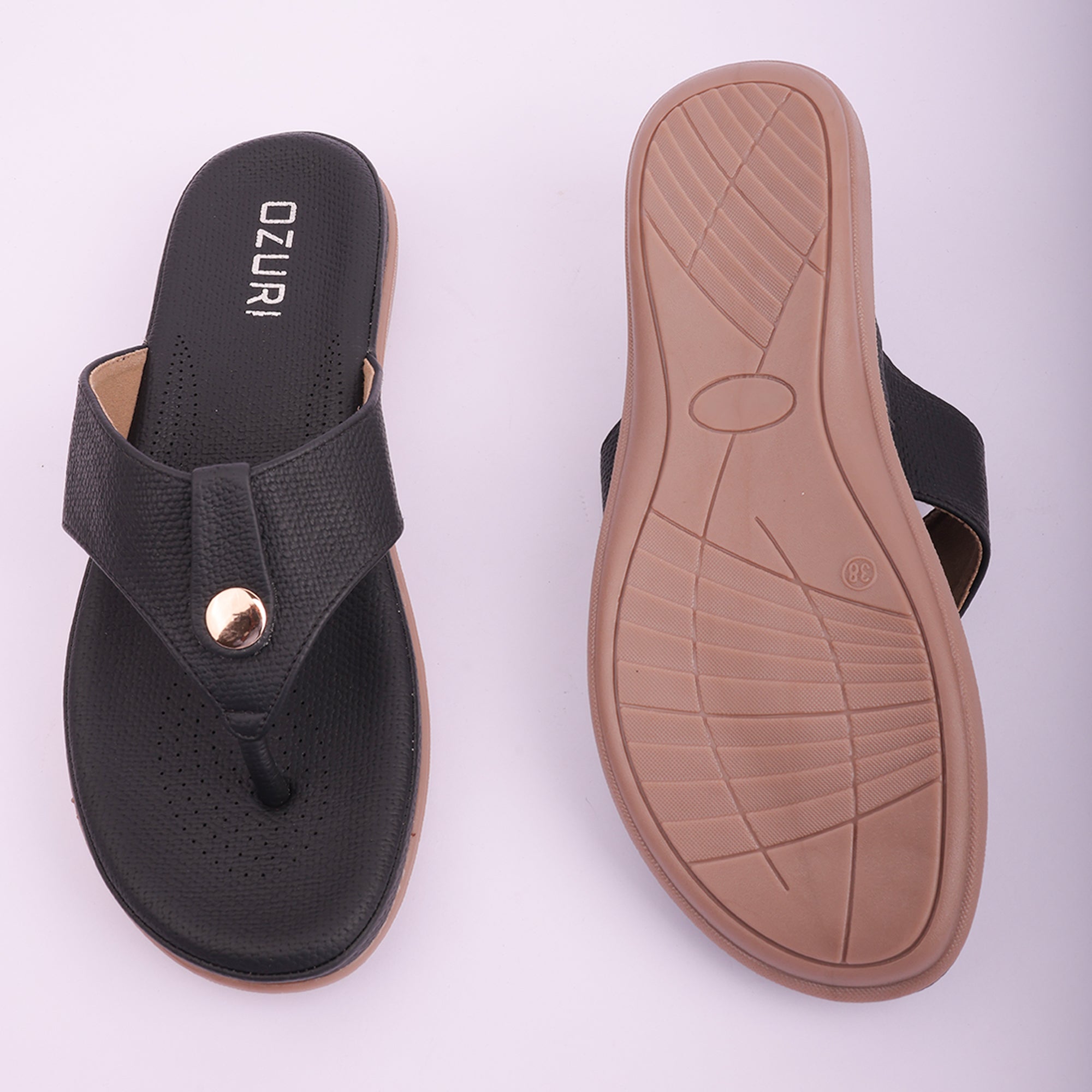 Stylish Textured Slip-On Ethnic Sandals