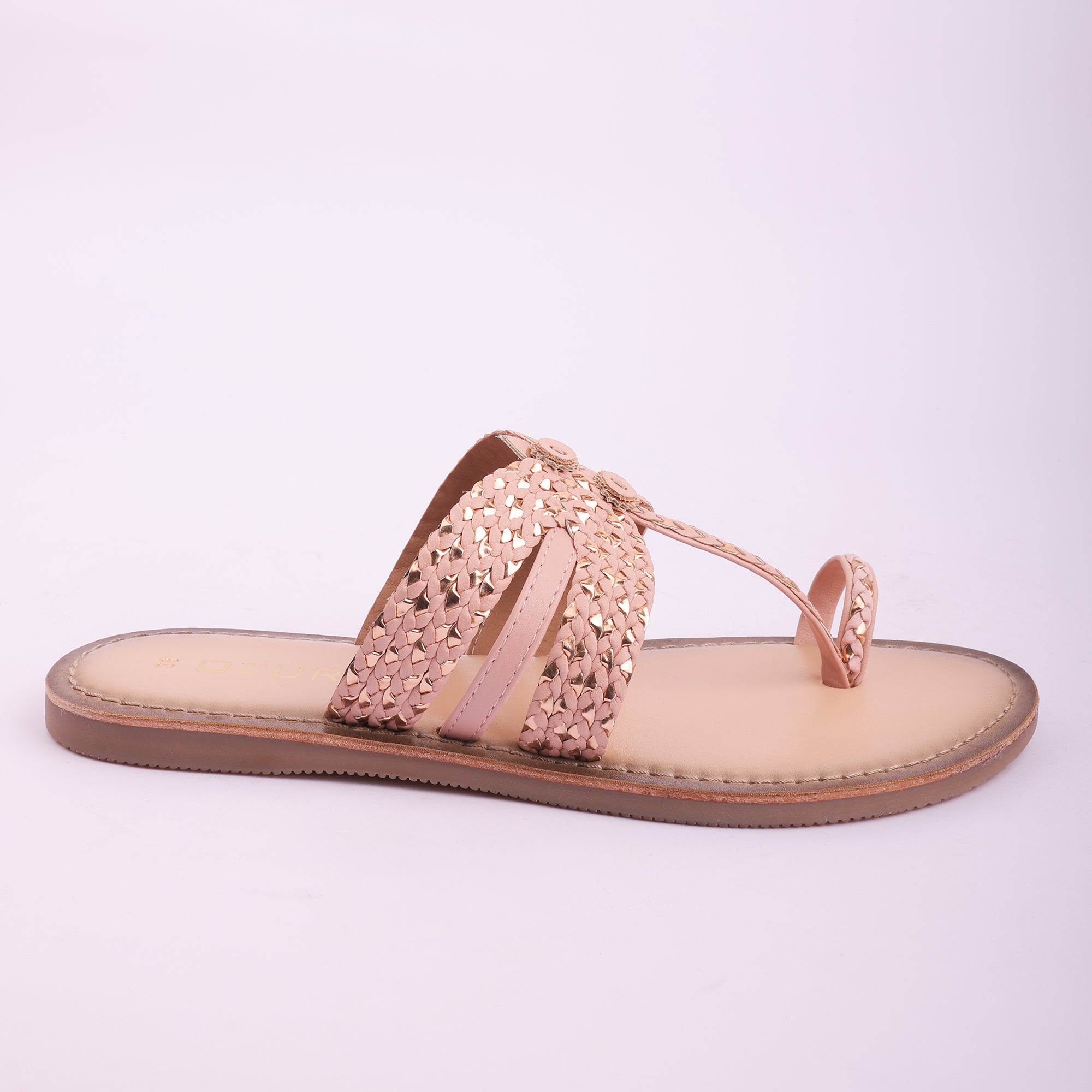 Embellished Handcrafted Toe Ring Flats for Women