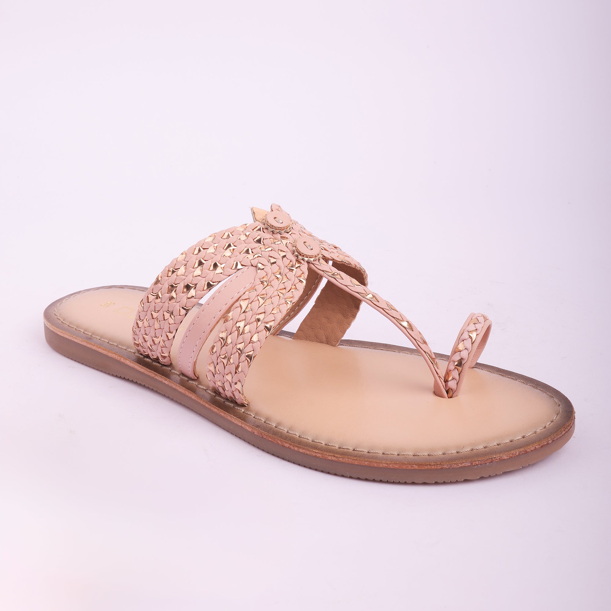 Embellished Handcrafted Toe Ring Flats for Women