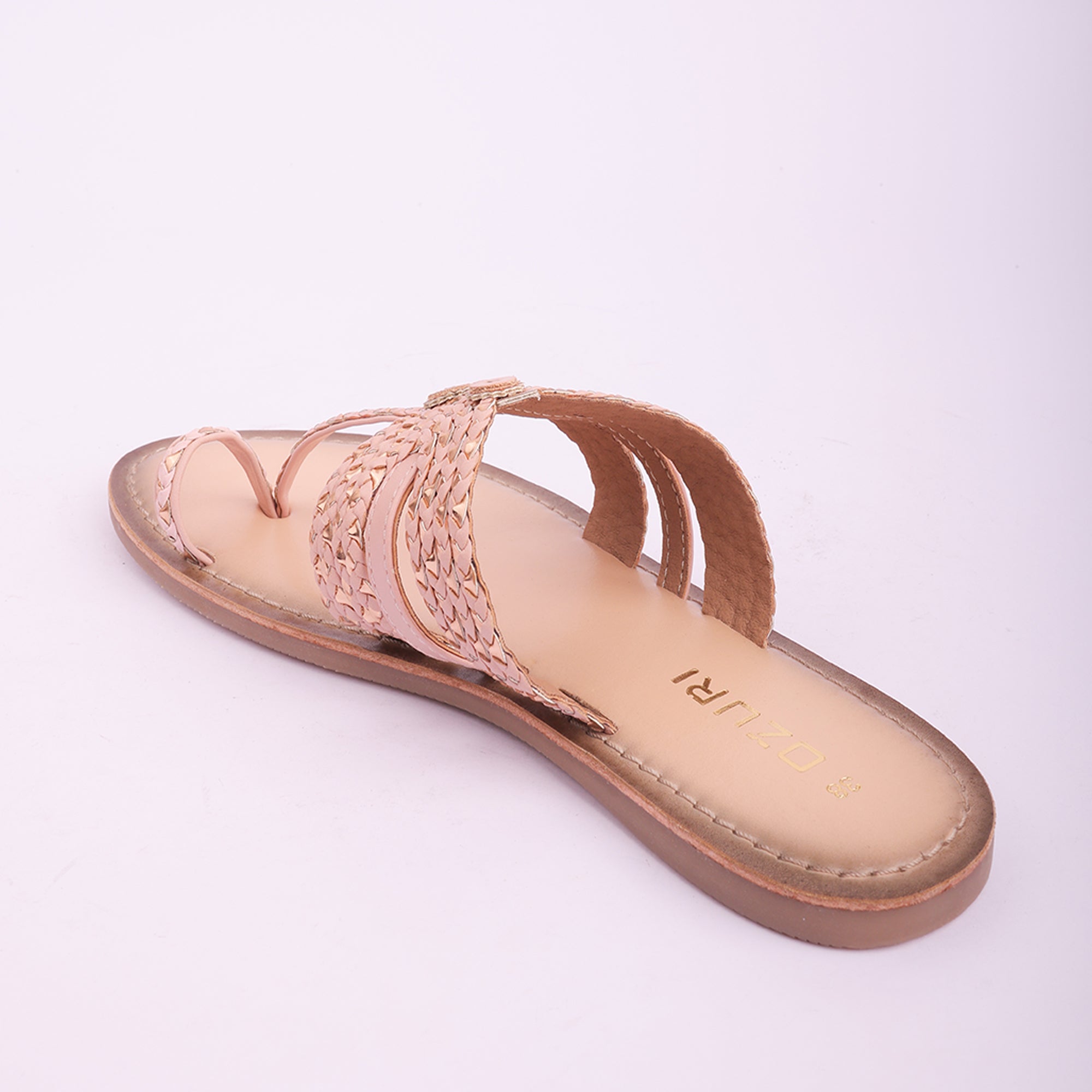Embellished Handcrafted Toe Ring Flats for Women