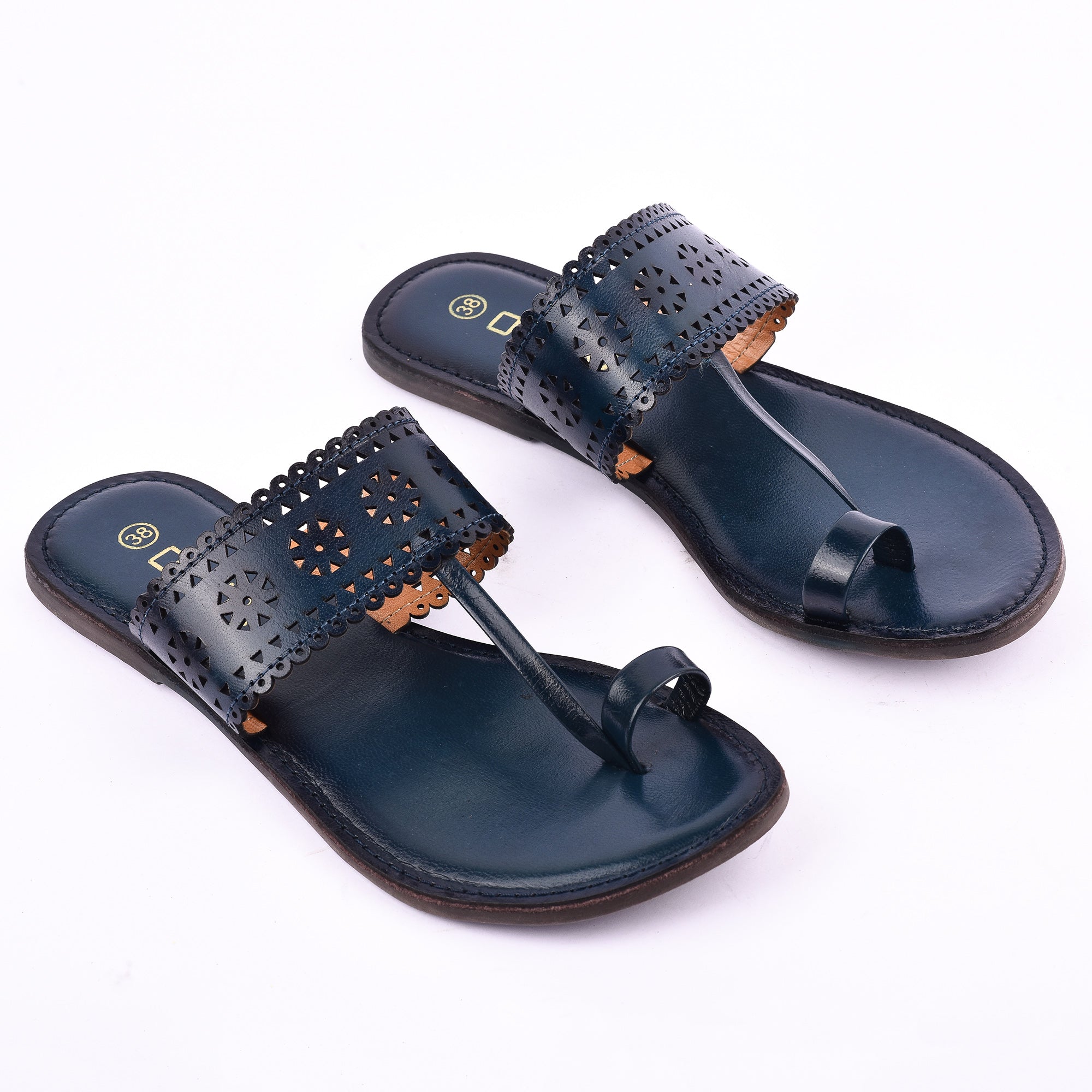 Ozuri Handcrafted Kolhapuri Flats for Women