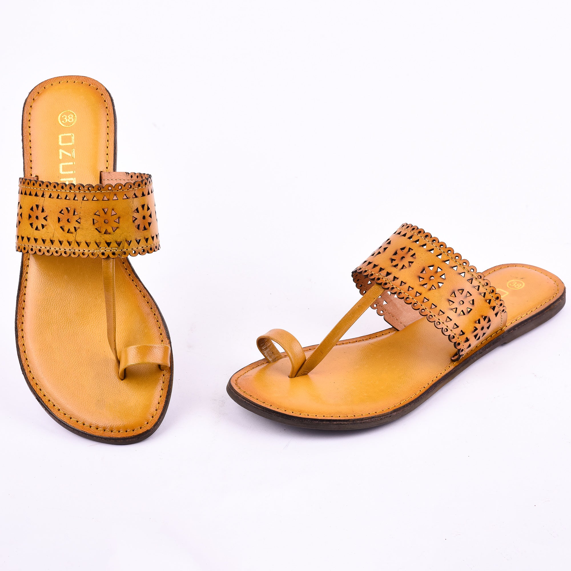 Ozuri Handcrafted Kolhapuri Flats for Women