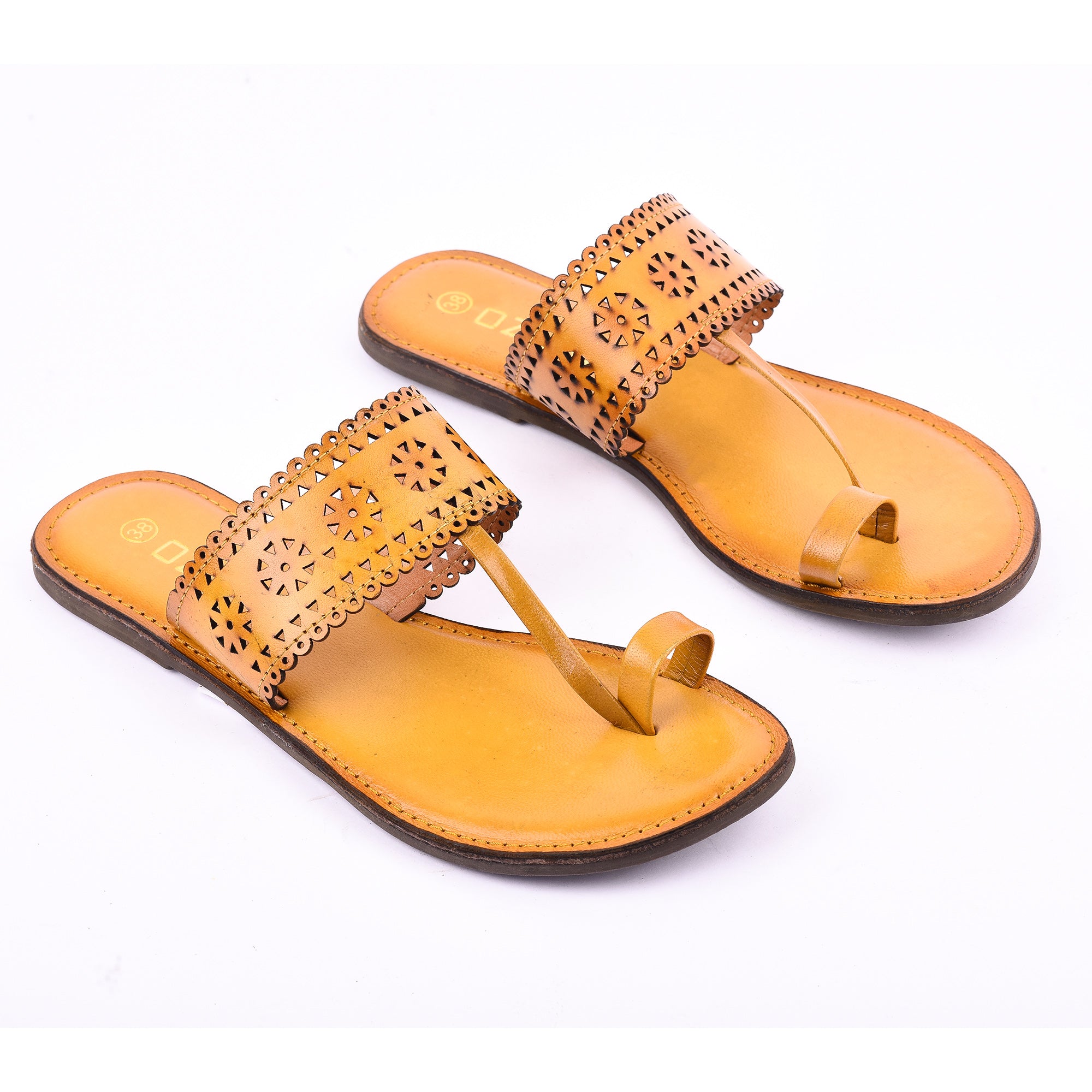 Ozuri Handcrafted Kolhapuri Flats for Women