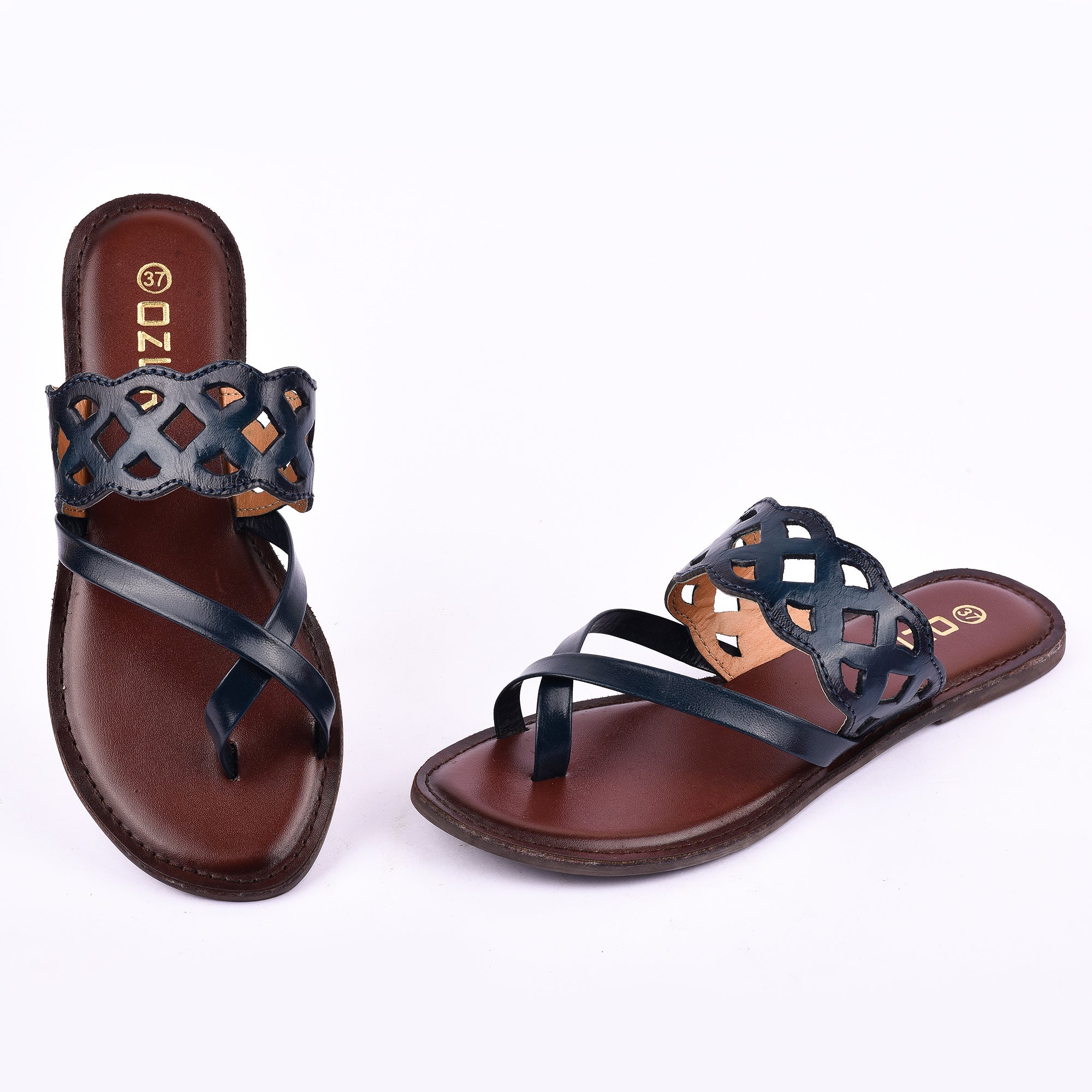 Trendy Cutwork Slip-On Flat Sandal for Women