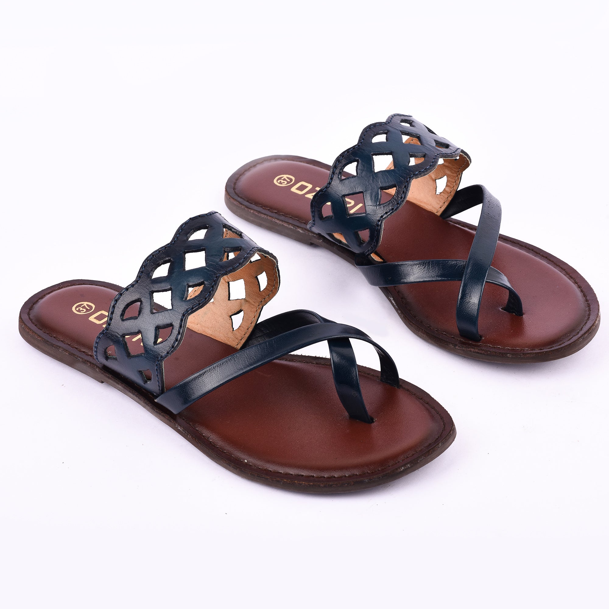 Trendy Cutwork Slip-On Flat Sandal for Women