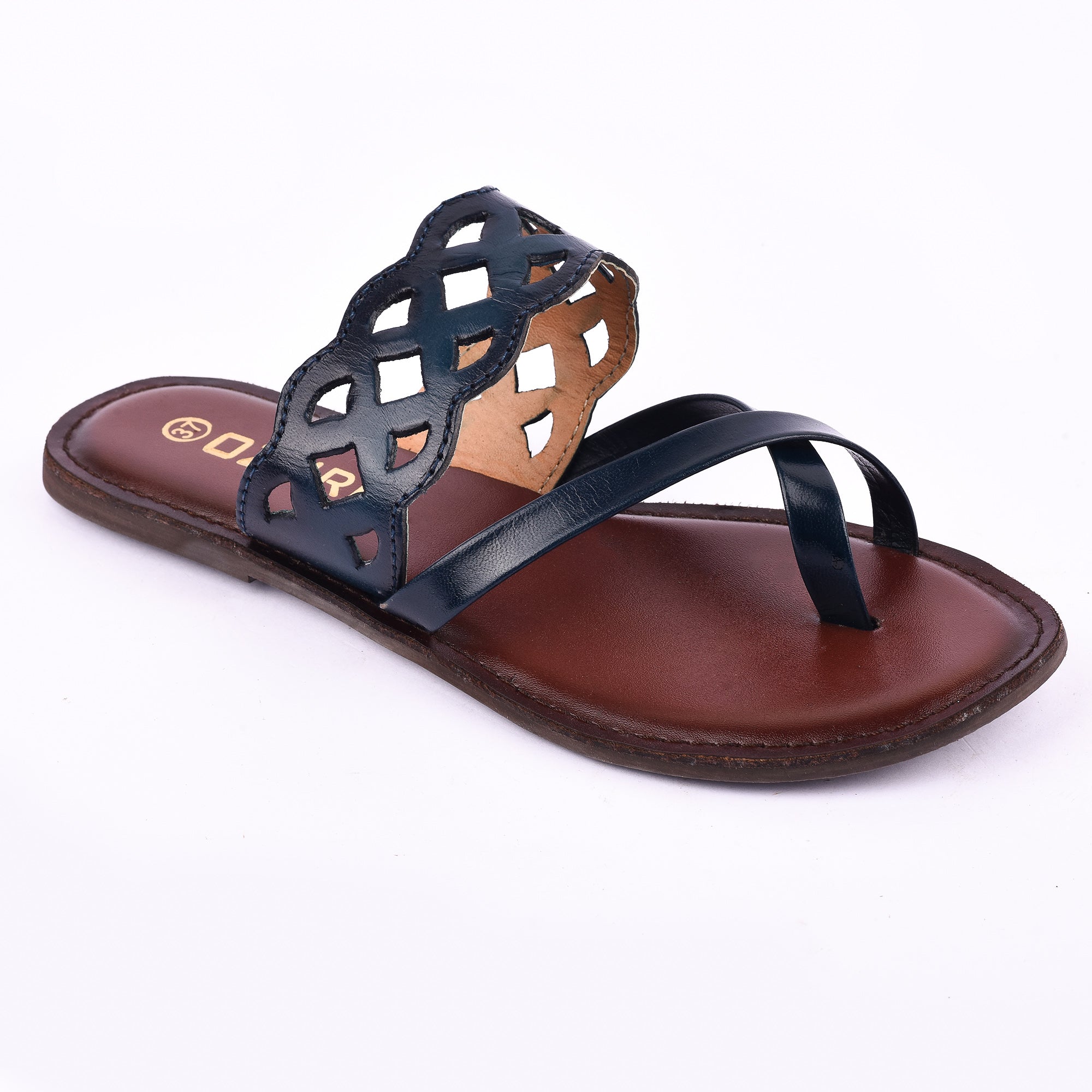 Trendy Cutwork Slip-On Flat Sandal for Women
