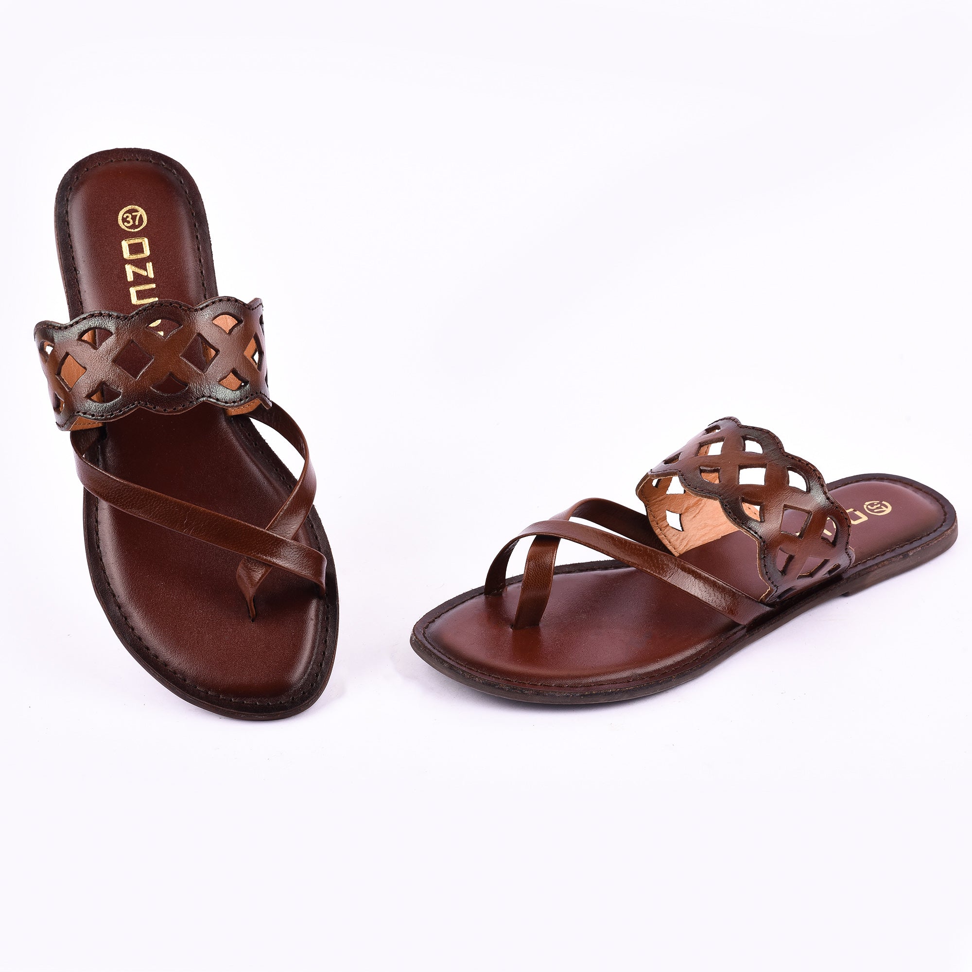 Trendy Cutwork Slip-On Flat Sandal for Women