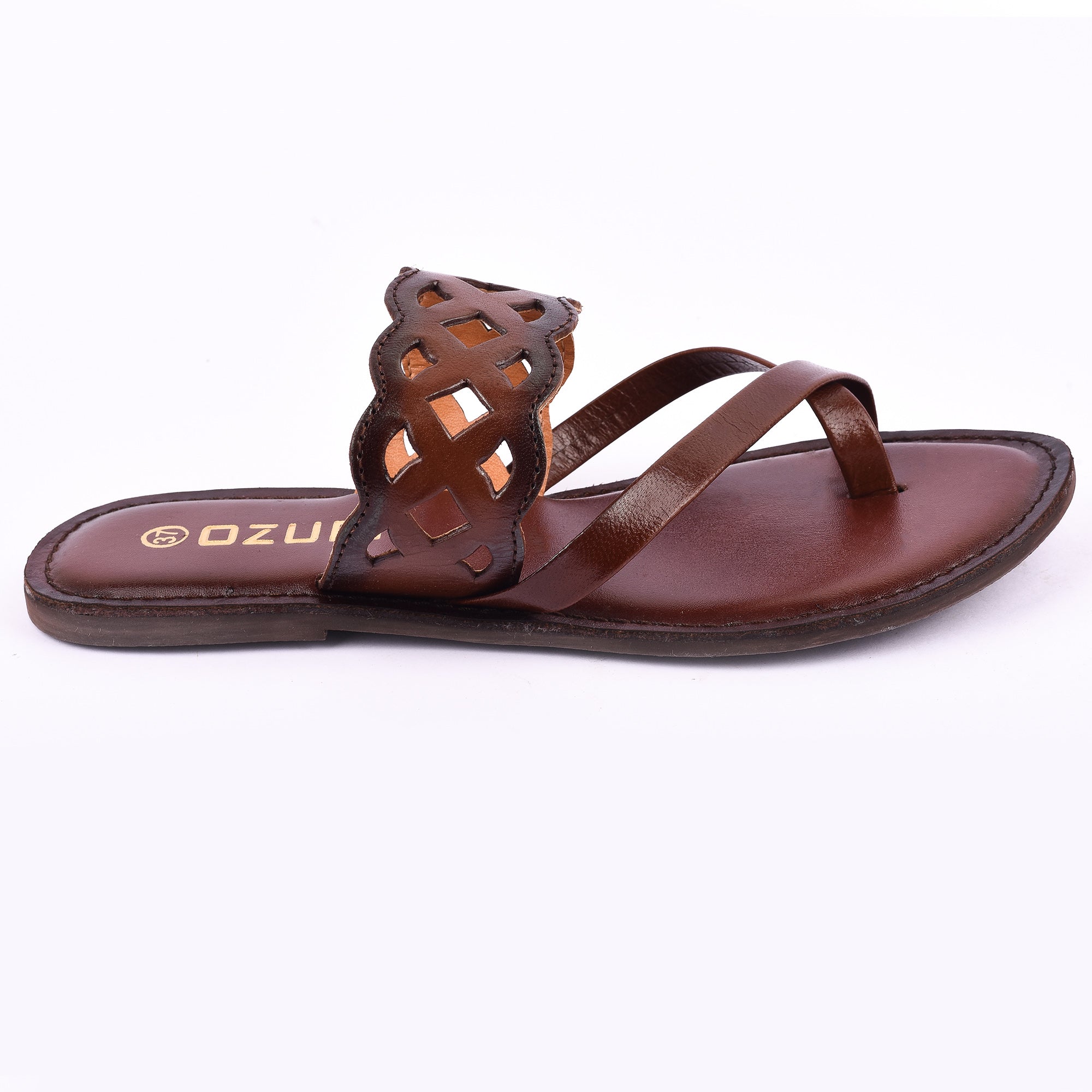 Trendy Cutwork Slip-On Flat Sandal for Women