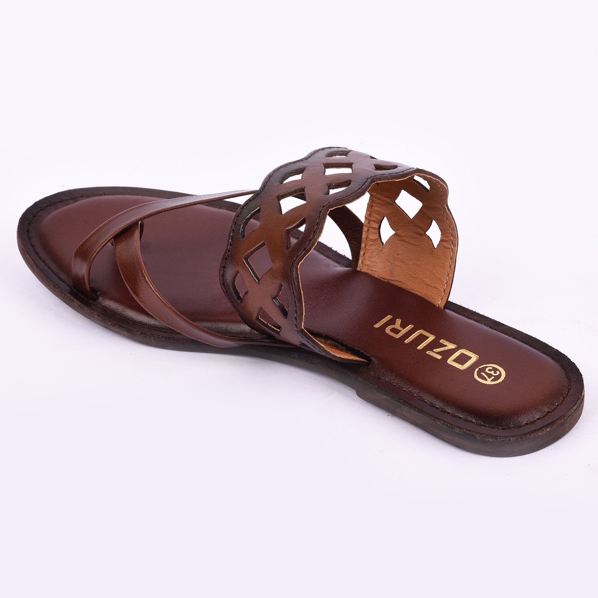 Trendy Cutwork Slip-On Flat Sandal for Women