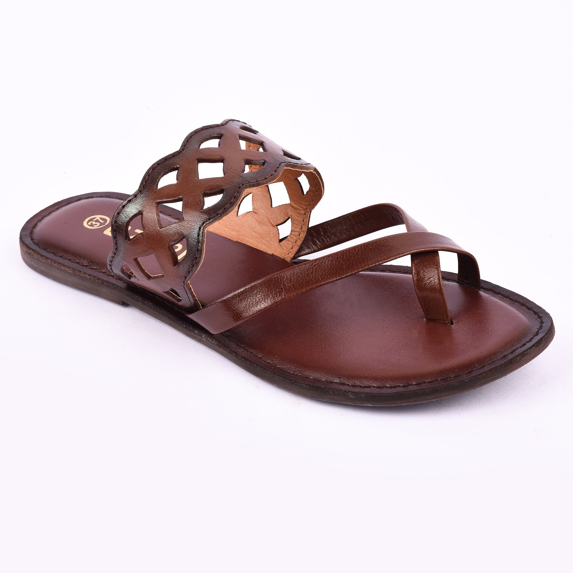 Trendy Cutwork Slip-On Flat Sandal for Women