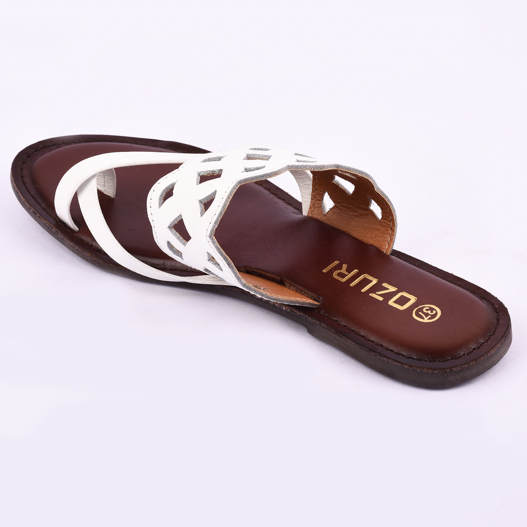 Trendy Cutwork Slip-On Flat Sandal for Women