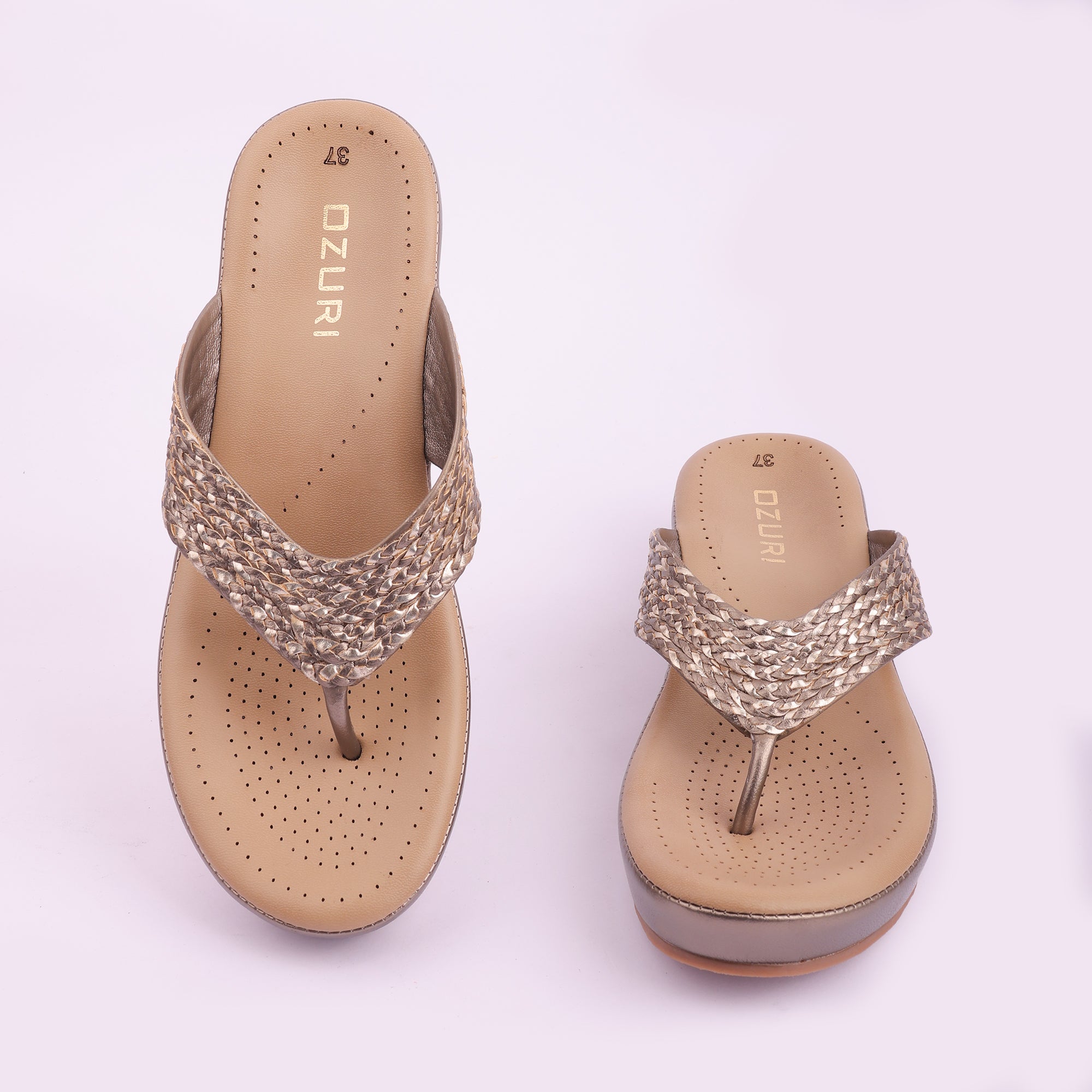 Stylish Wedge Heeled Comfort Slip-On Sandals for Women