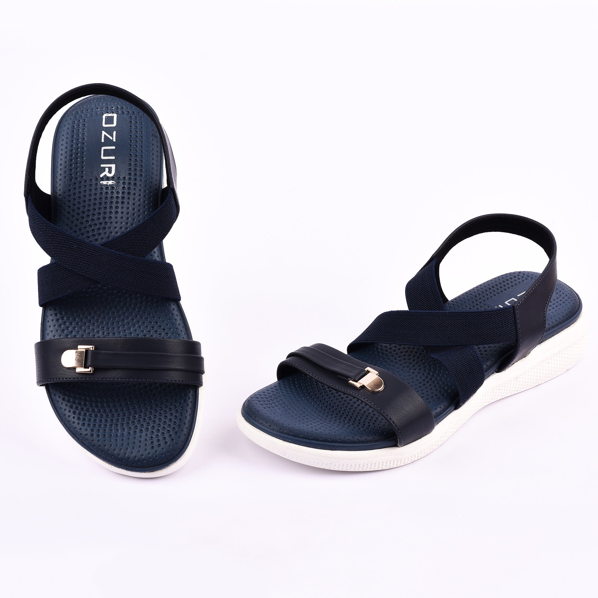 Women’s Casual Sandals with Cross Straps and Comfort Sole