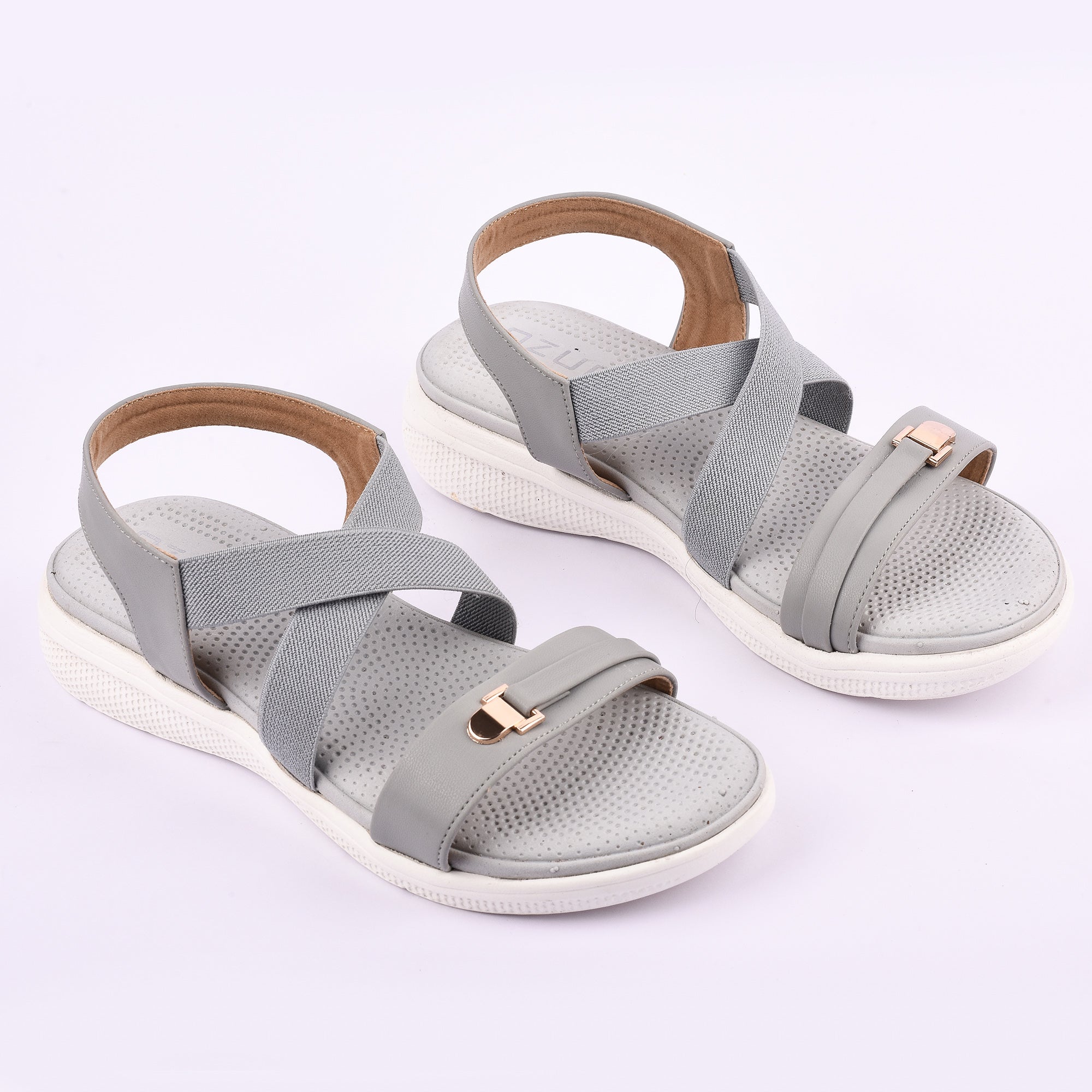 Women’s Casual Sandals with Cross Straps and Comfort Sole