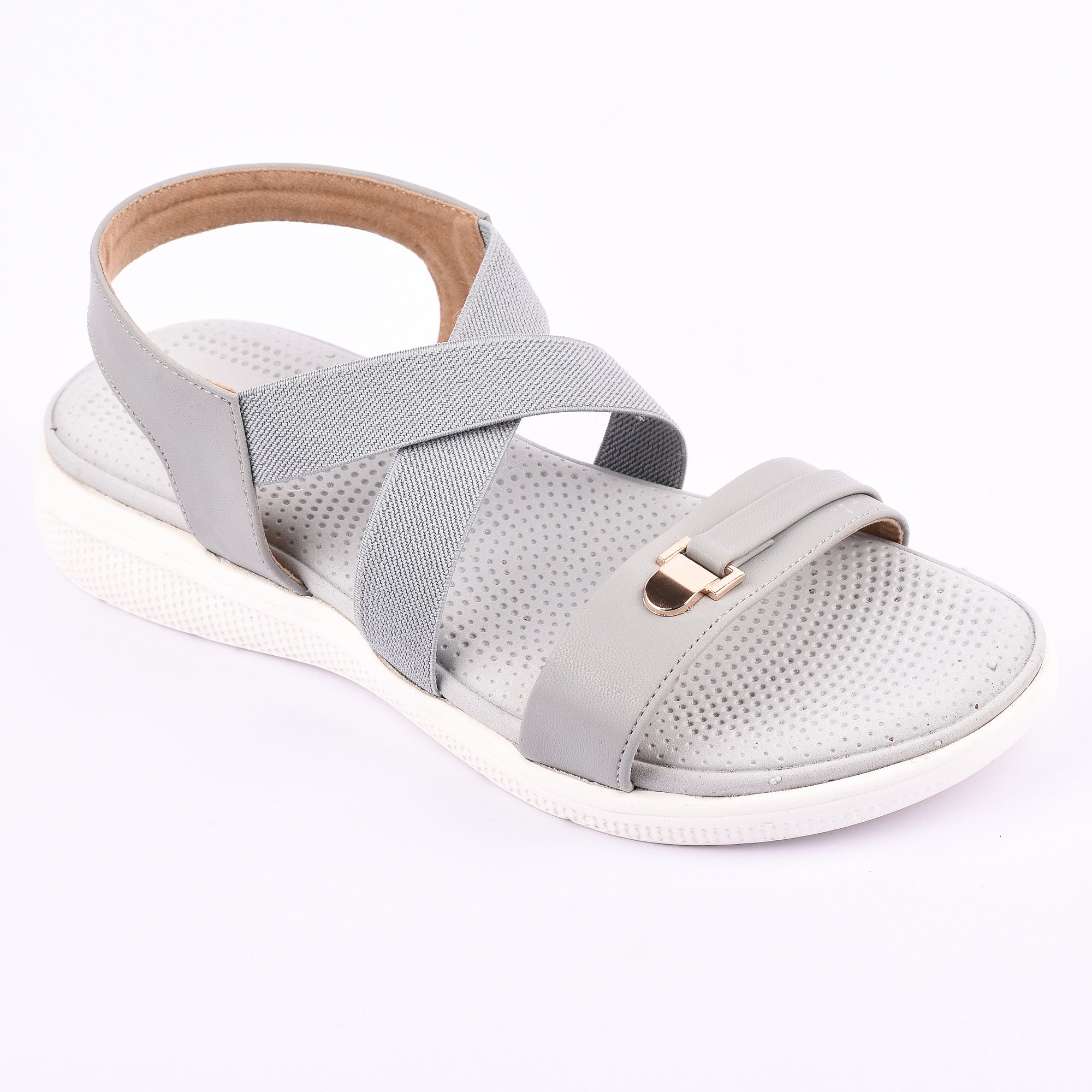 Women’s Casual Sandals with Cross Straps and Comfort Sole