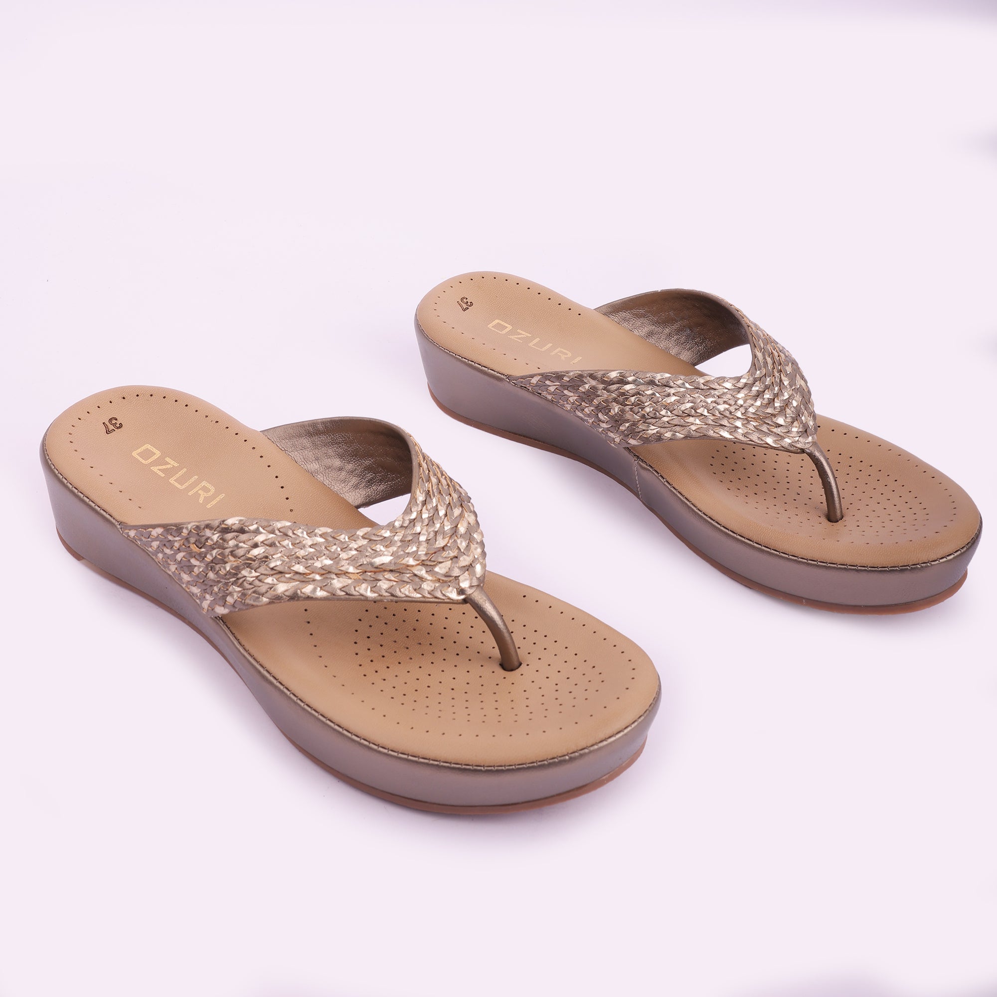 Stylish Wedge Heeled Comfort Slip-On Sandals for Women