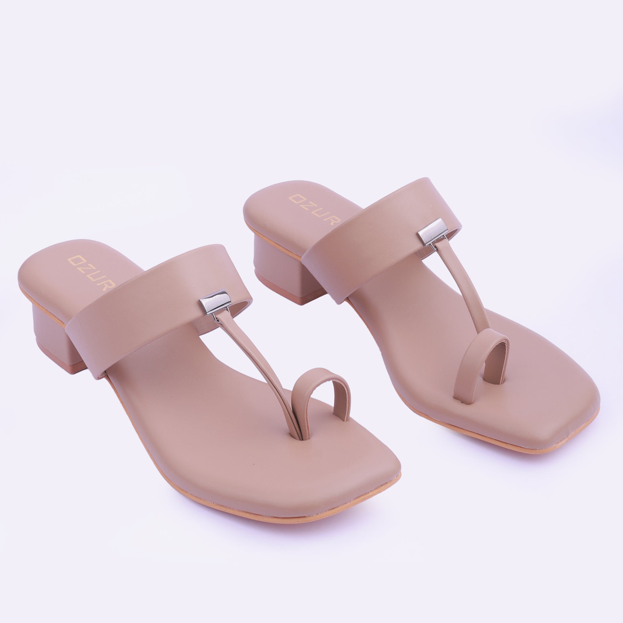Stylish Toe Ring Block Heel Sandals for Women