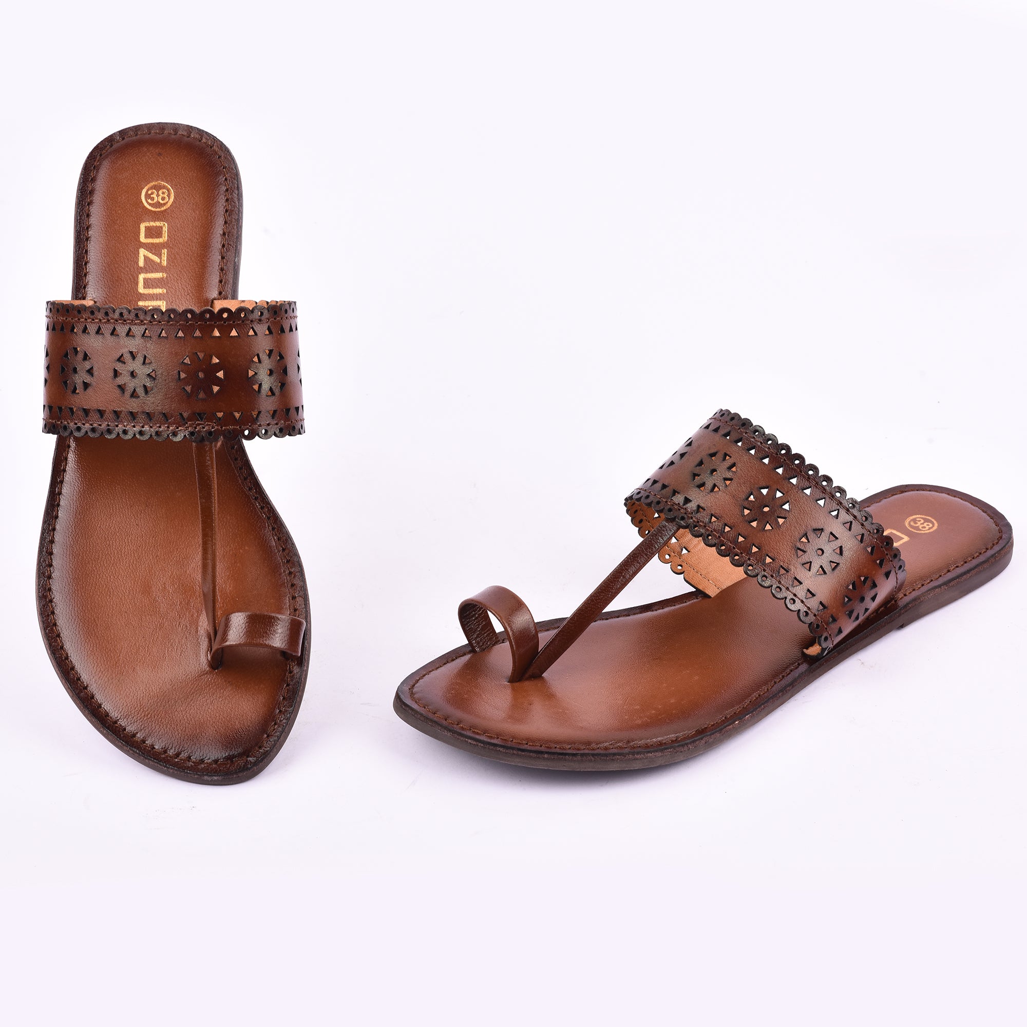 Ozuri Handcrafted Kolhapuri Flats for Women