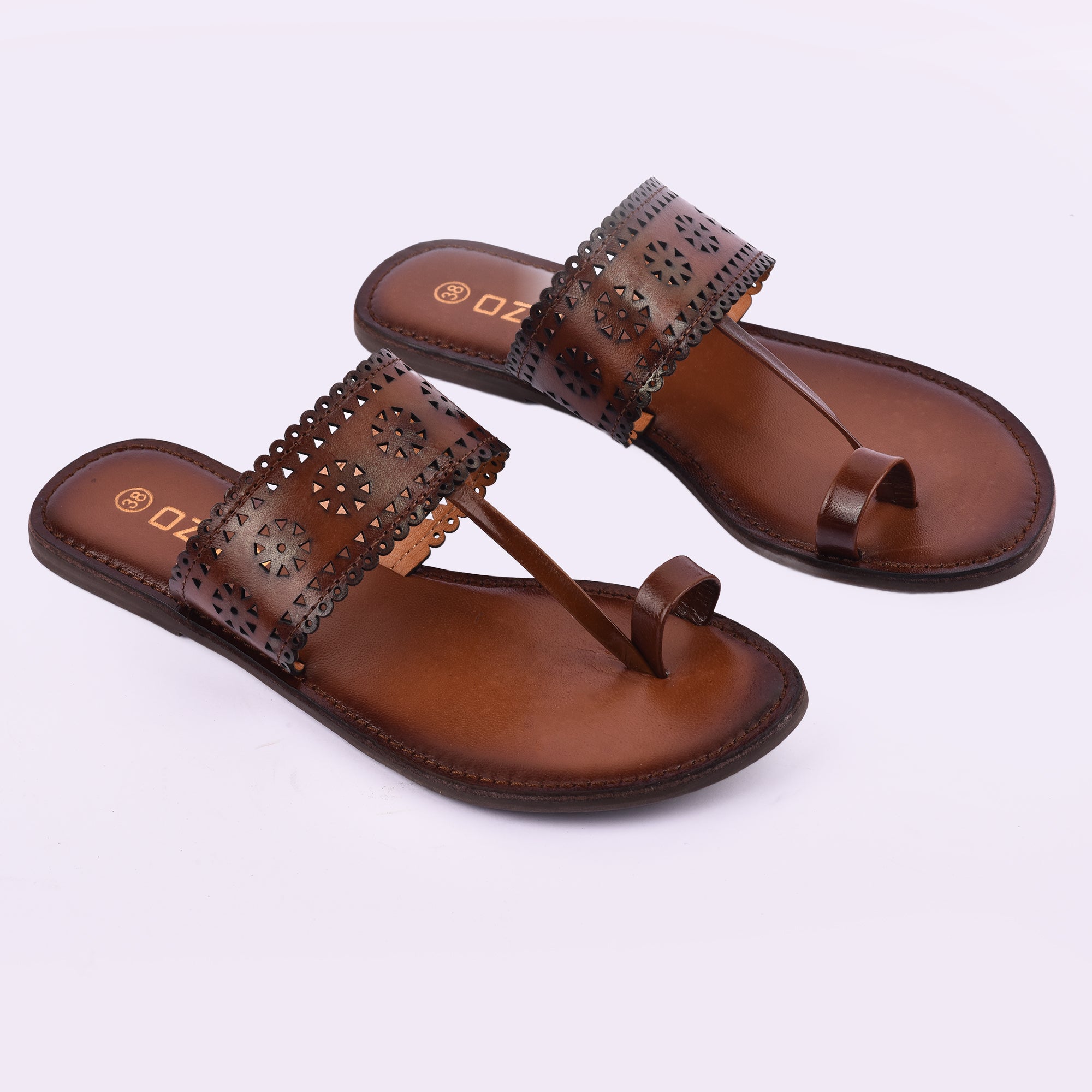 Ozuri Handcrafted Kolhapuri Flats for Women