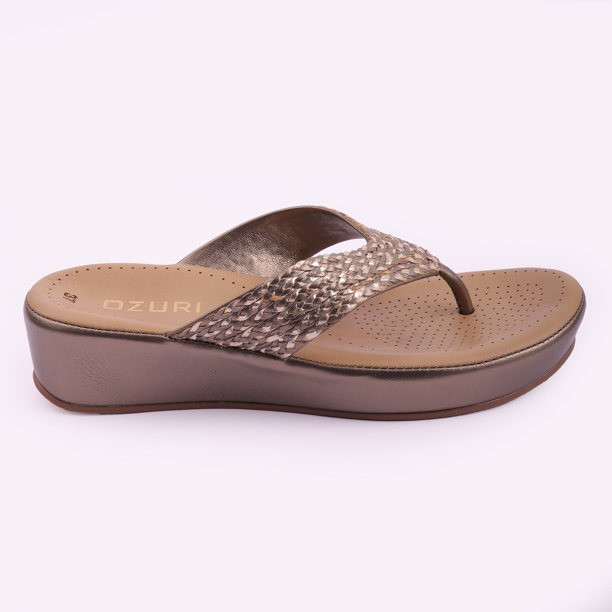 Stylish Wedge Heeled Comfort Slip-On Sandals for Women