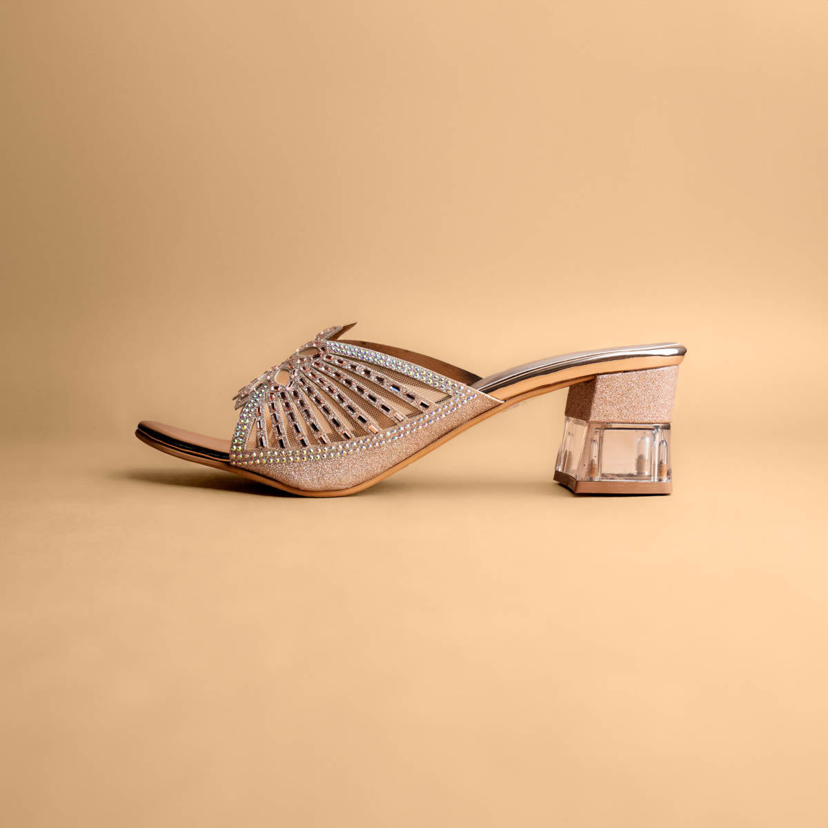 Shifa Embellished Slip On Heels