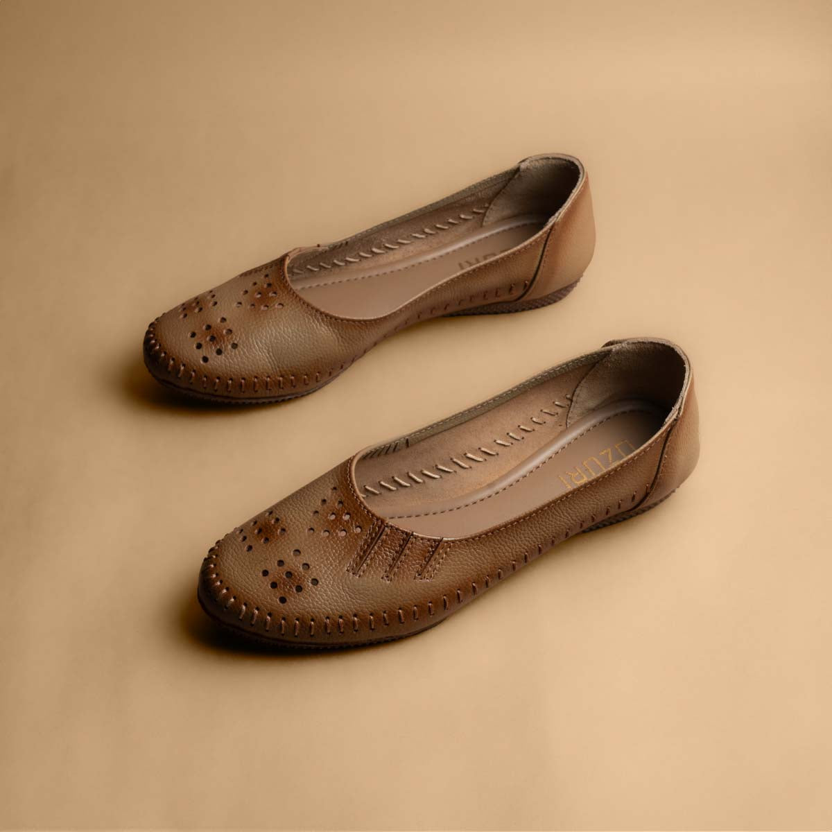 Yuka Leather Ballerinas