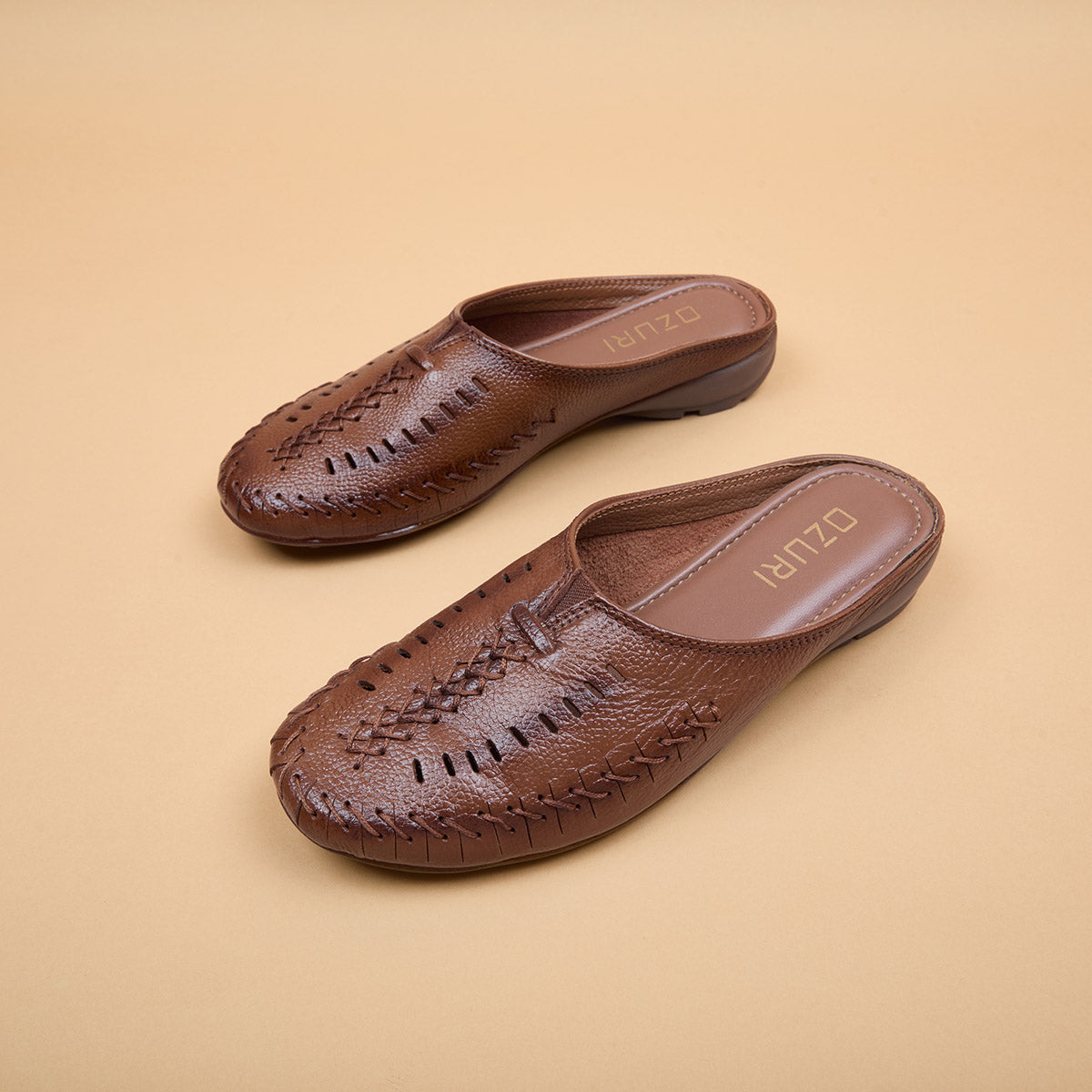 Sacha Handcrafted Leather Mules