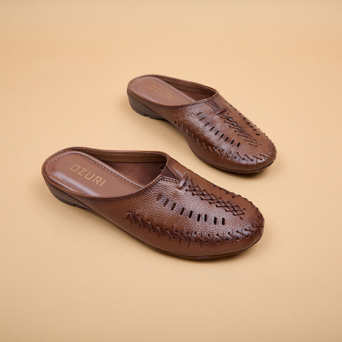 Sacha Handcrafted Leather Mules